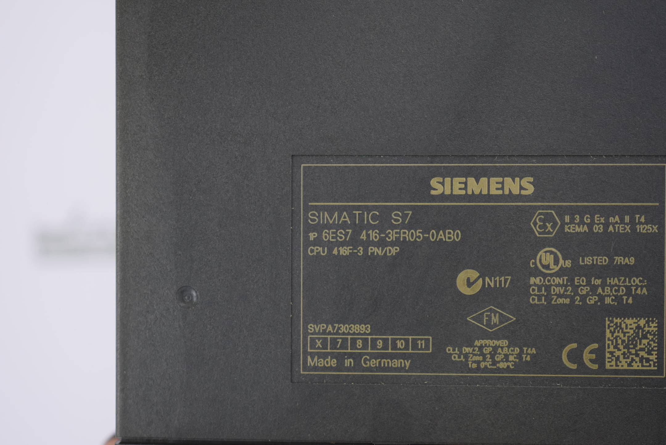 Siemens simatic S7-400 CPU 416F-3 PN/DP 6ES7 416-3FR05-0AB0 (6ES7416-3FR05-0AB0) E6