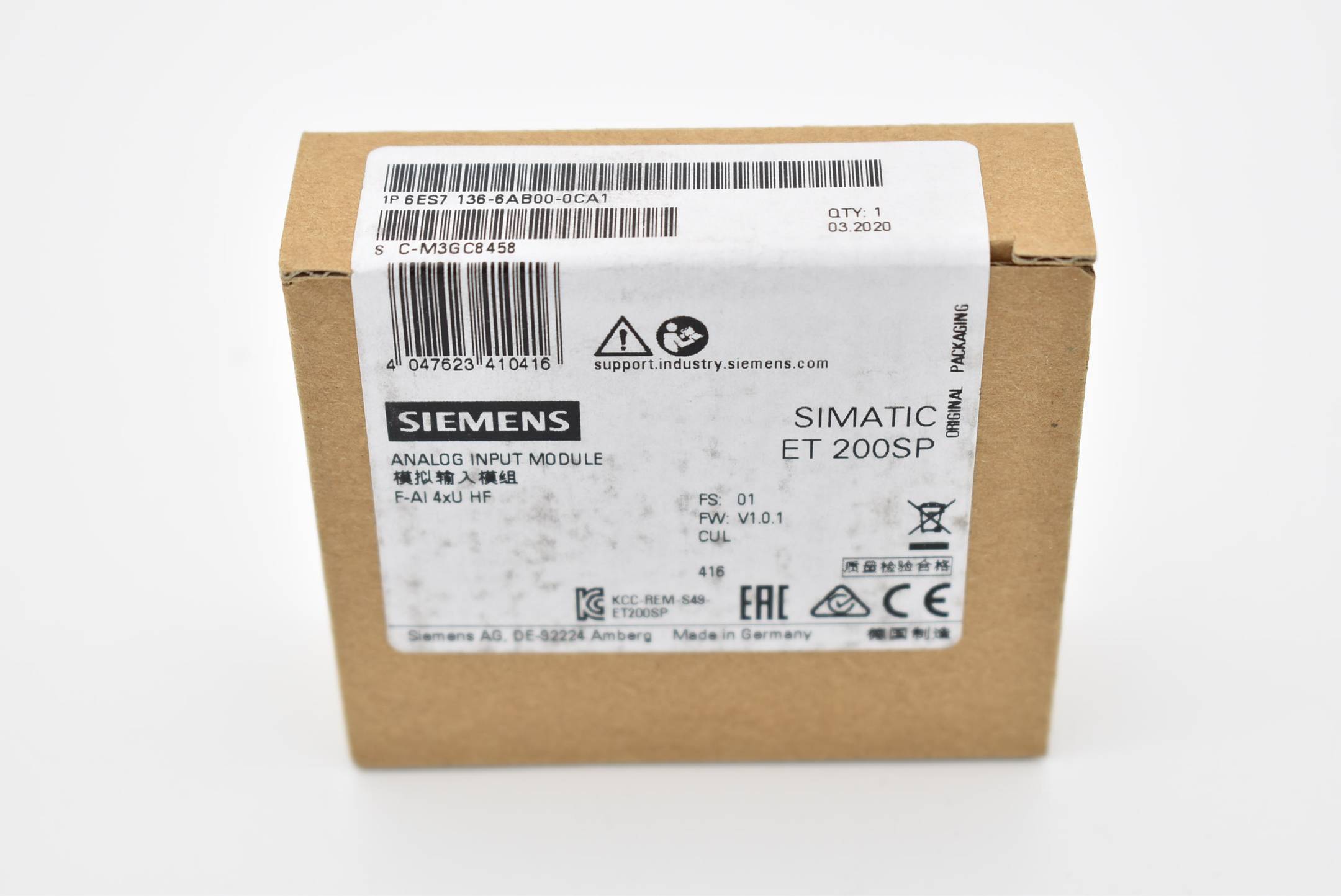 Siemens simatic ET200SP 6ES7 136-6AB00-0CA1 ( 6ES7136-6AB00-0CA1 ) 