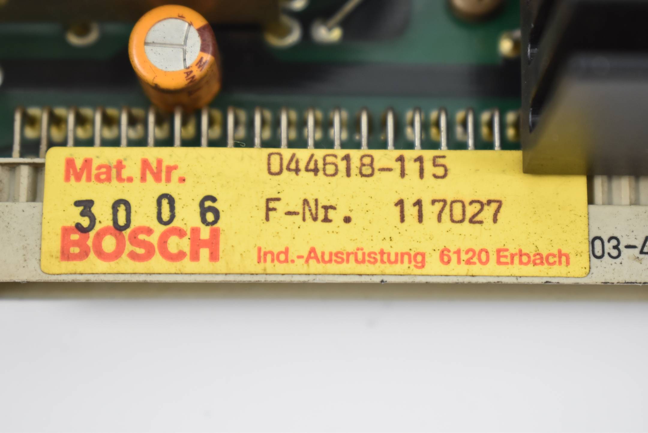 Bosch NT600 Stromversorgung 044618-115