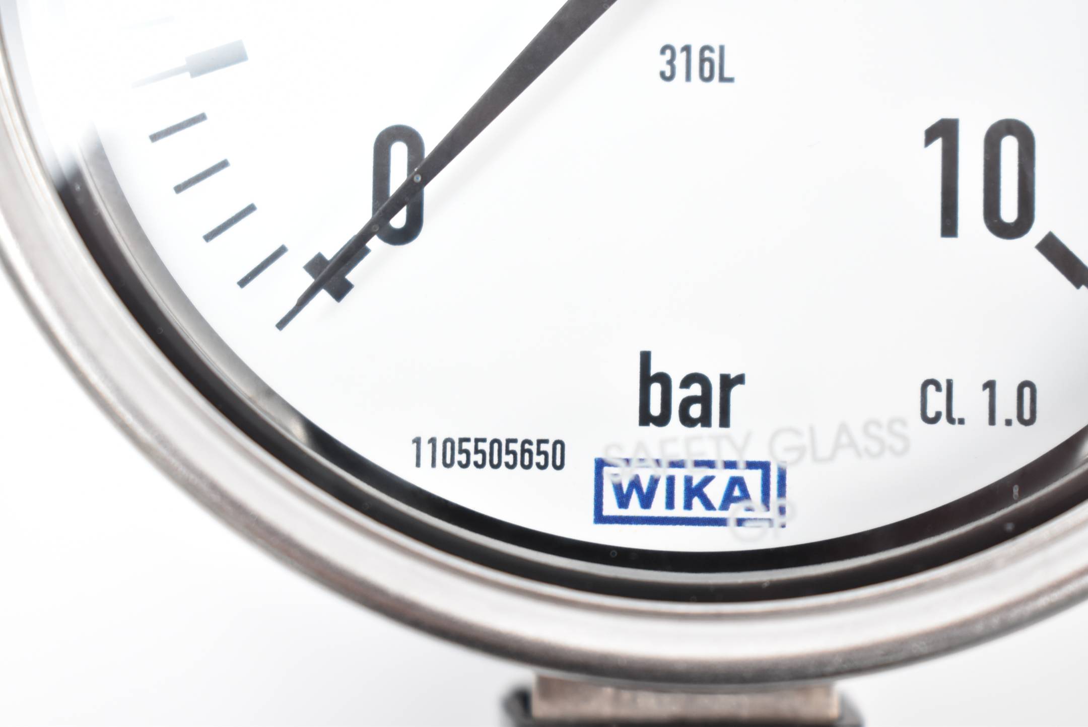 WIKA Swiss Nanometer EN 837-1 316L 0-10bar 1105505650