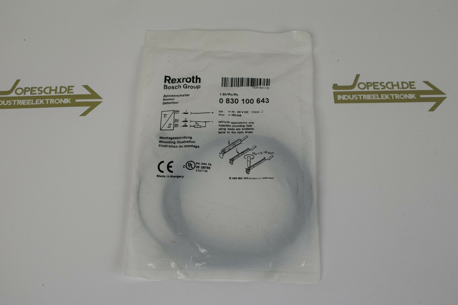 Rexroth Bosch Group Zylinderschalter 0 830 100 643 