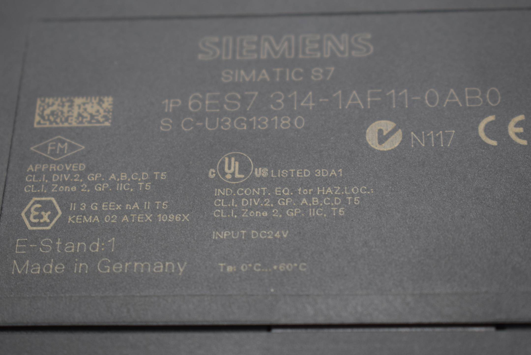 Siemens simatic S7-300 CPU314 6ES7 314-1AF11-0AB0 ( 6ES7314-1AF11-0AB0 ) E1