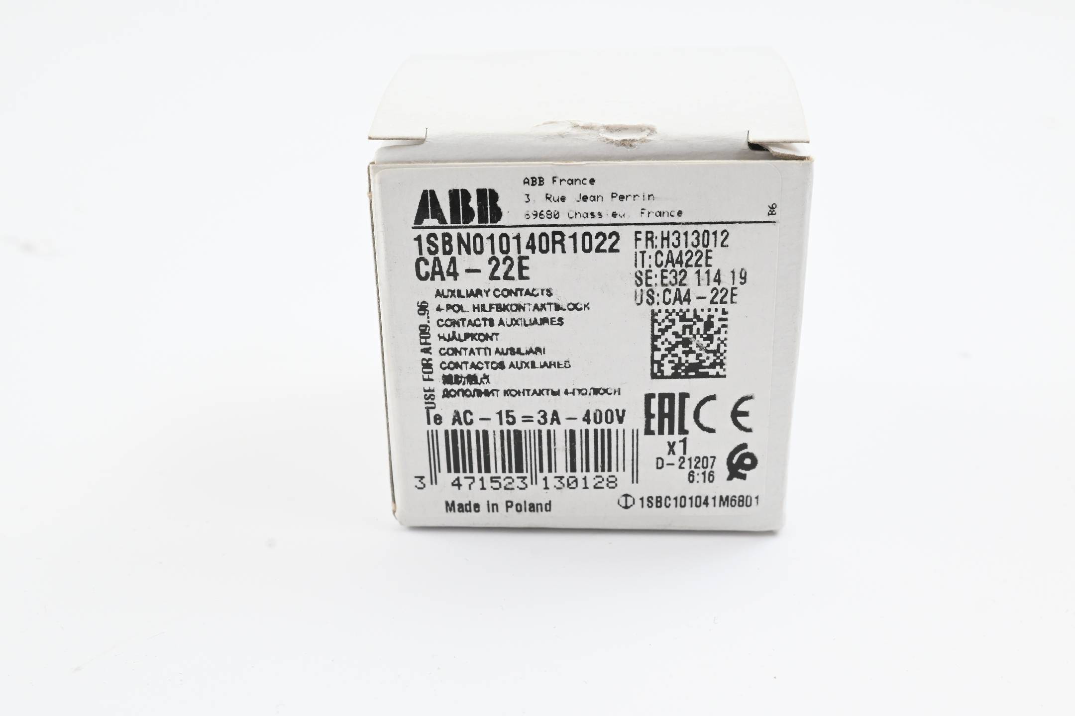 ABB Hilfskontaktblock 1SBN010140R1022 ( CA4-22E ) 