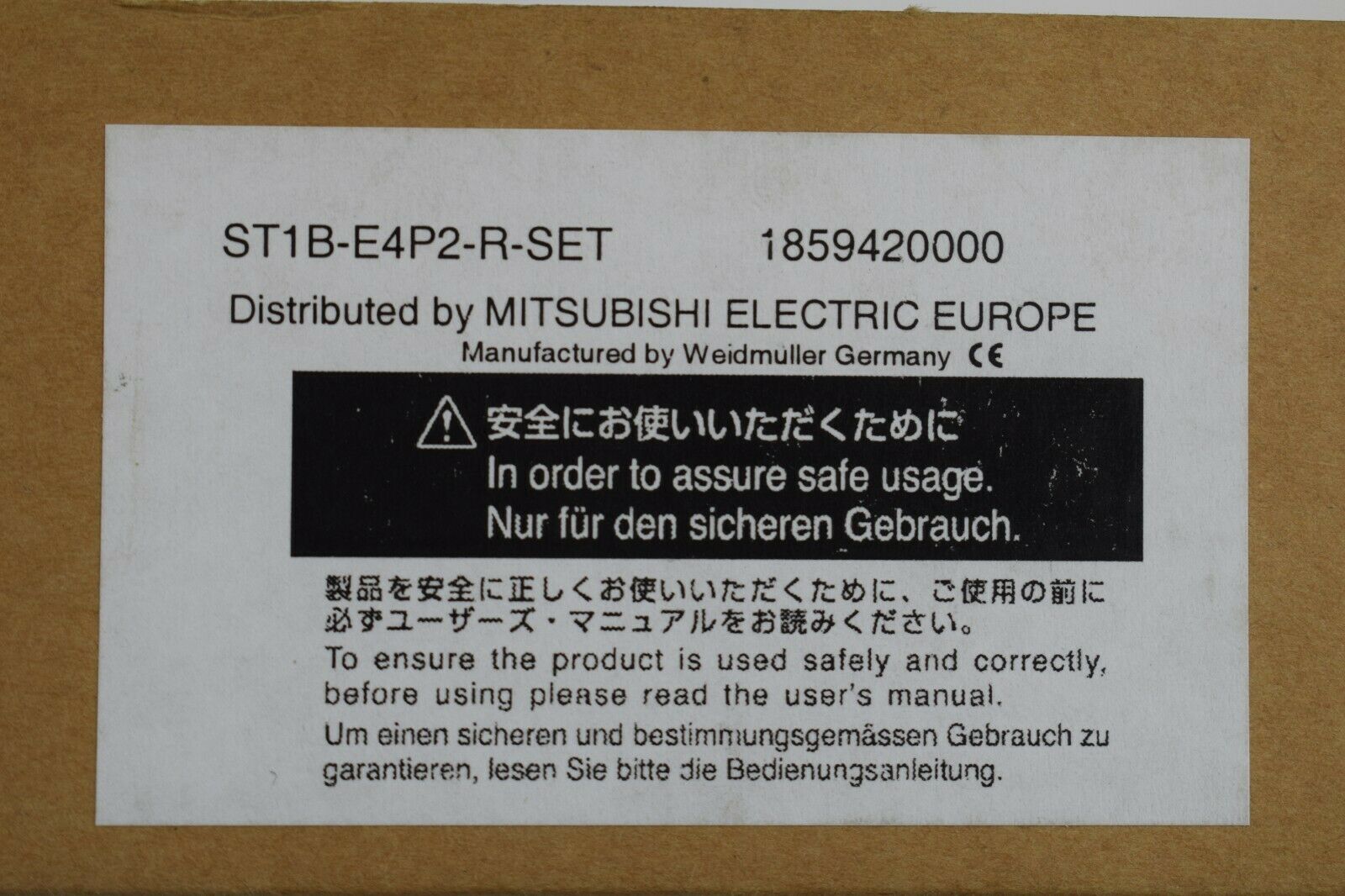Mitsubishi ST1B-E4P2-R-SET 1859420000