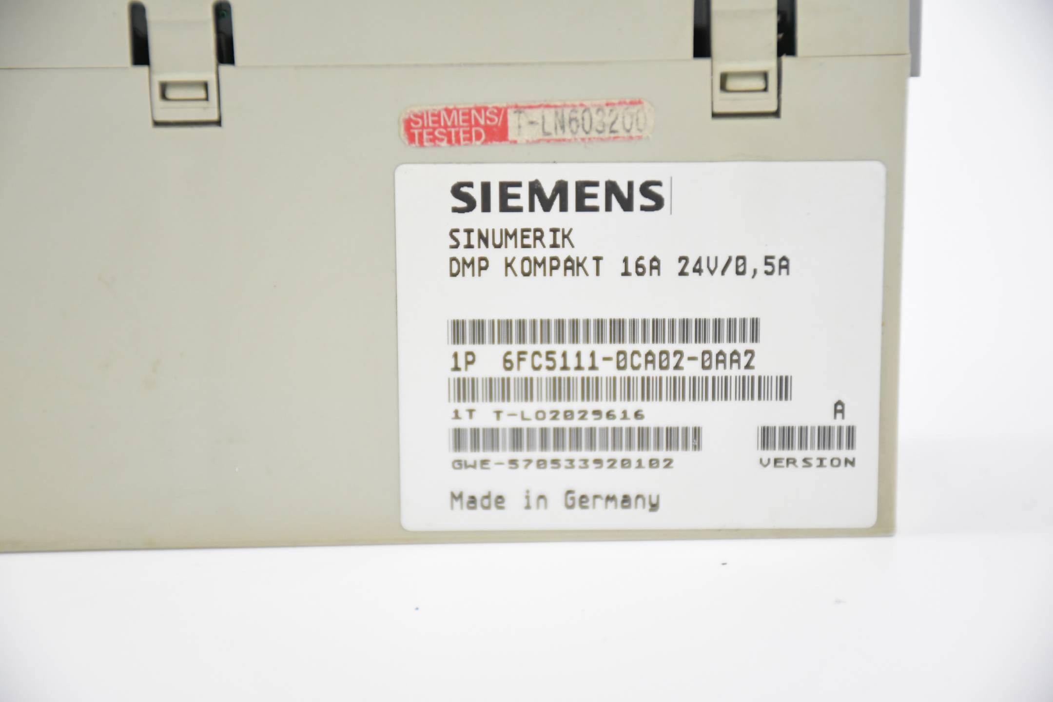 Siemens Sinumerik DMP Kompakt 16A 24/0,5A 6FC5 111-0CA02-0AA2 6FC5111-0CA02-0AA2