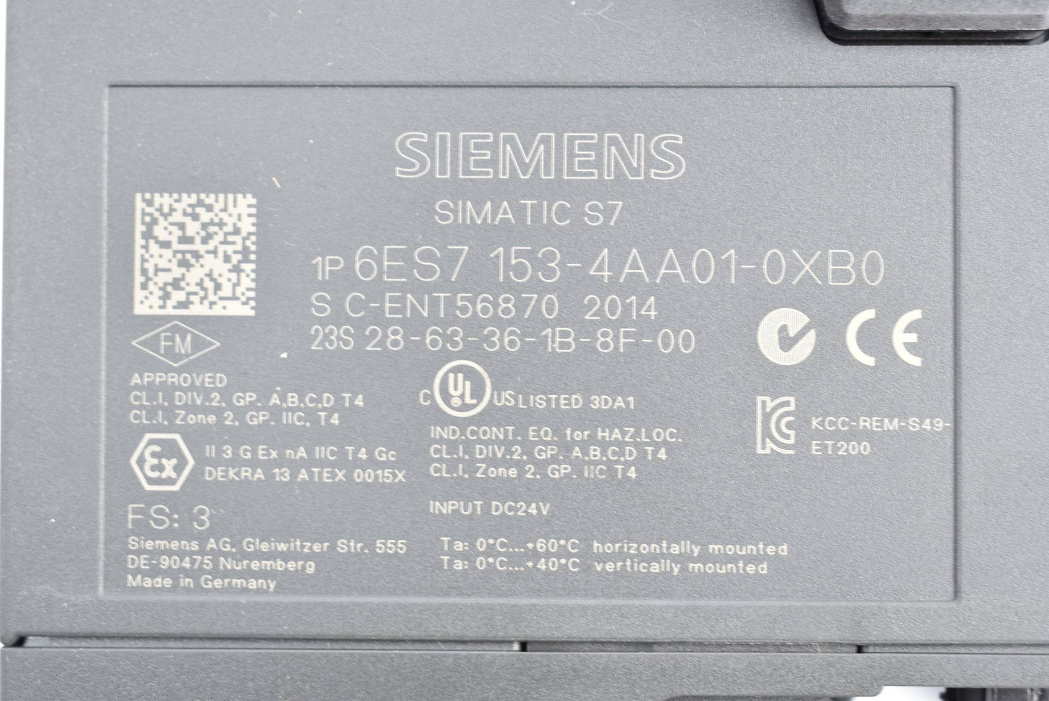 Siemens simatic DP 6ES7153-4AA01-0XB0 E3 inkl. A5E00901619