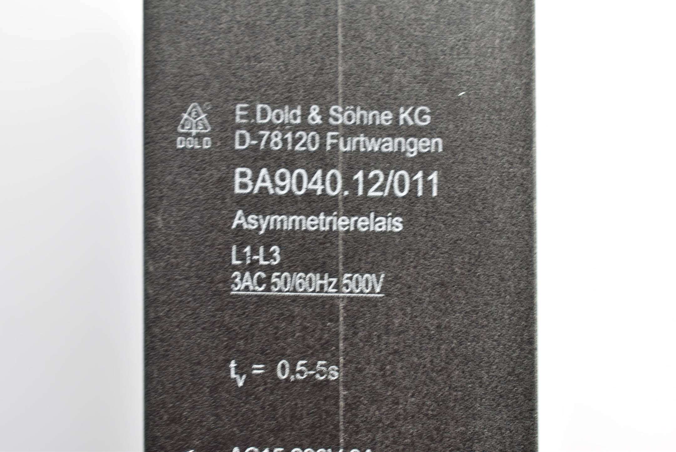 E. Dold & Söhne KG Asymmetrierelais L1-L3 3AC 50/60Hz 500 V BA9040.12/011