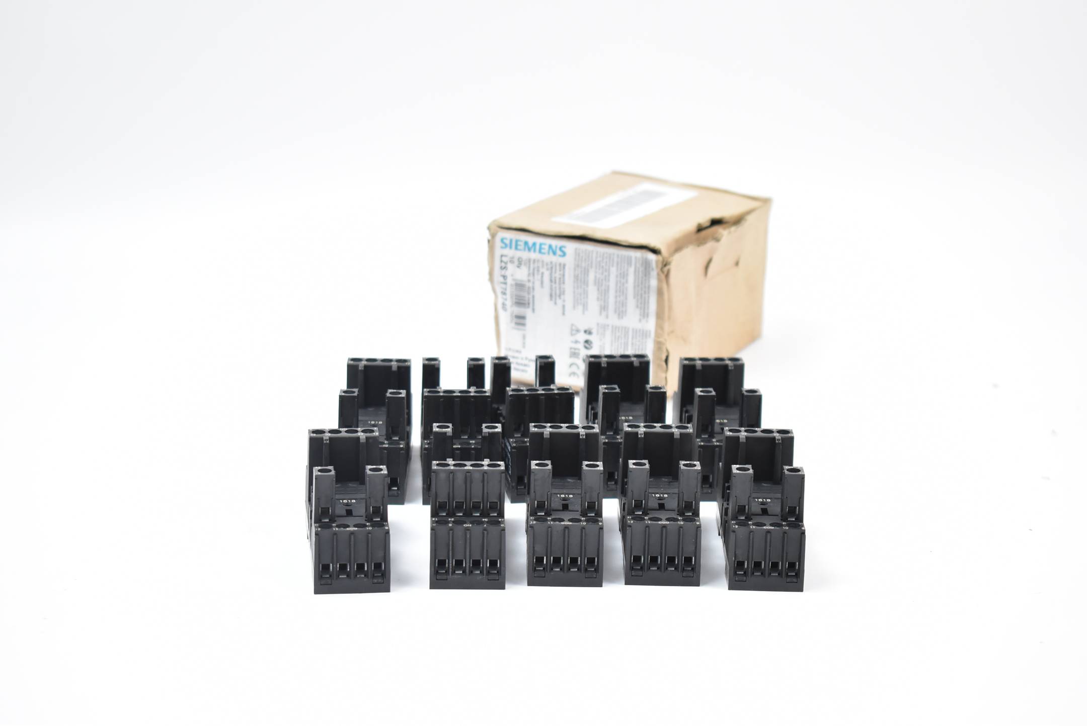 Siemens 10 Stück Stecksockel für PT-Relais 4 Wechsler 6A 250VAC LZS:PT78740