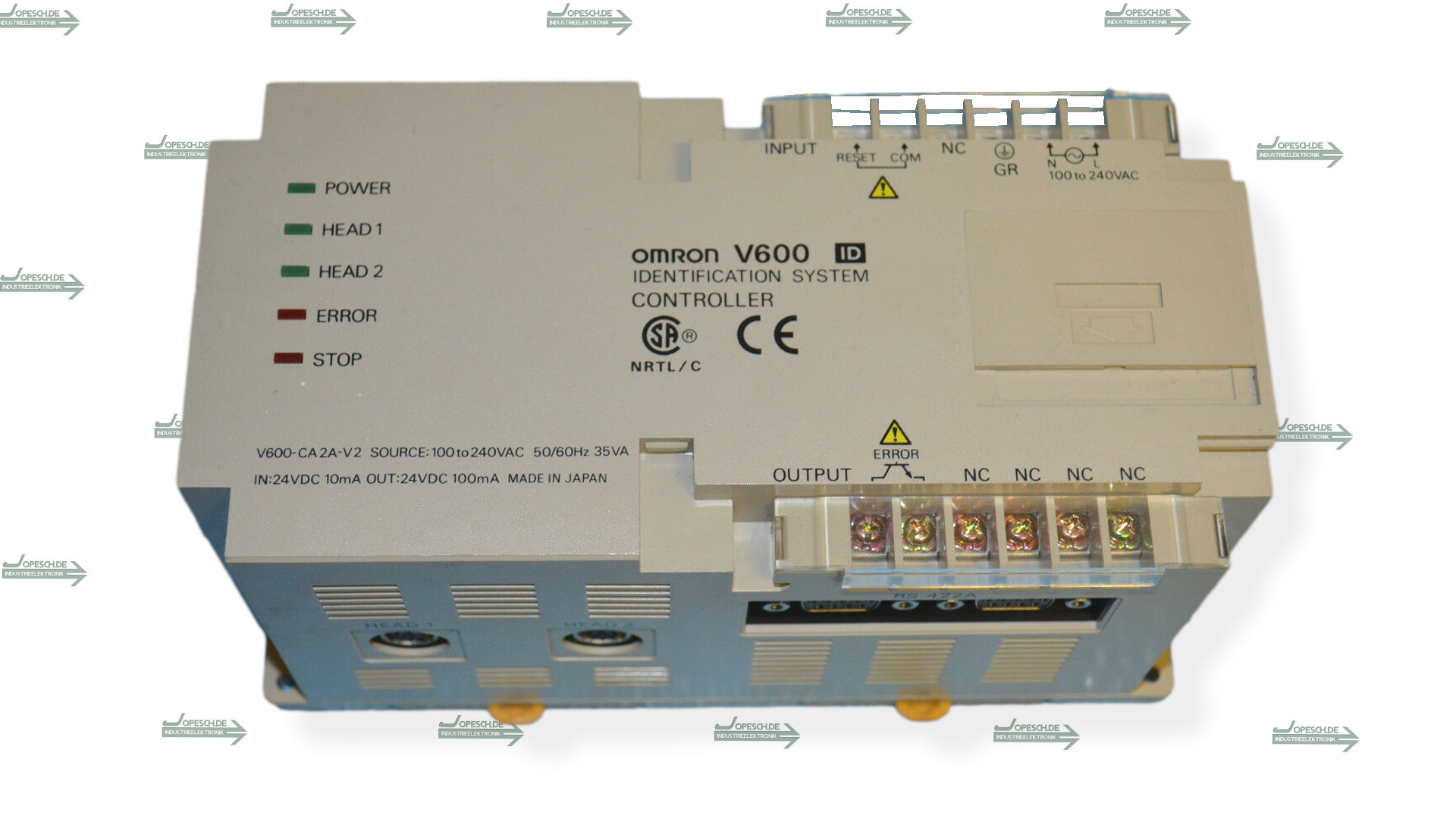 OMRON V600 Identification System Controller 100-240VAC V600-CA2A-V2