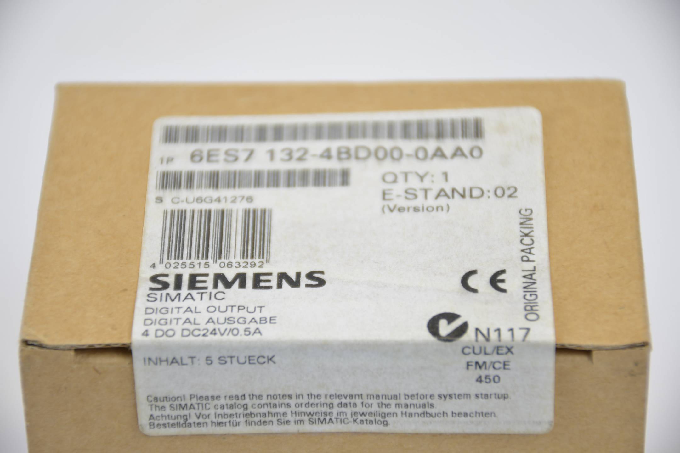 Siemens simatic DP ET 200S 6ES7 132-4BD00-0AA0 ( 6ES7132-4BD00-0AA0 )