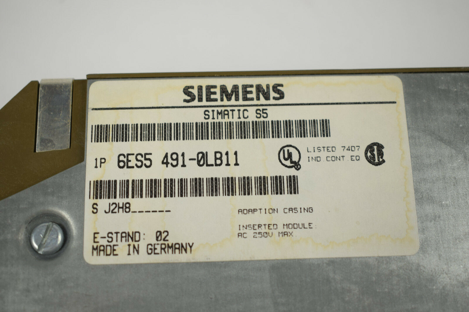 Siemens simatic S5 6ES5 491-0LB11
