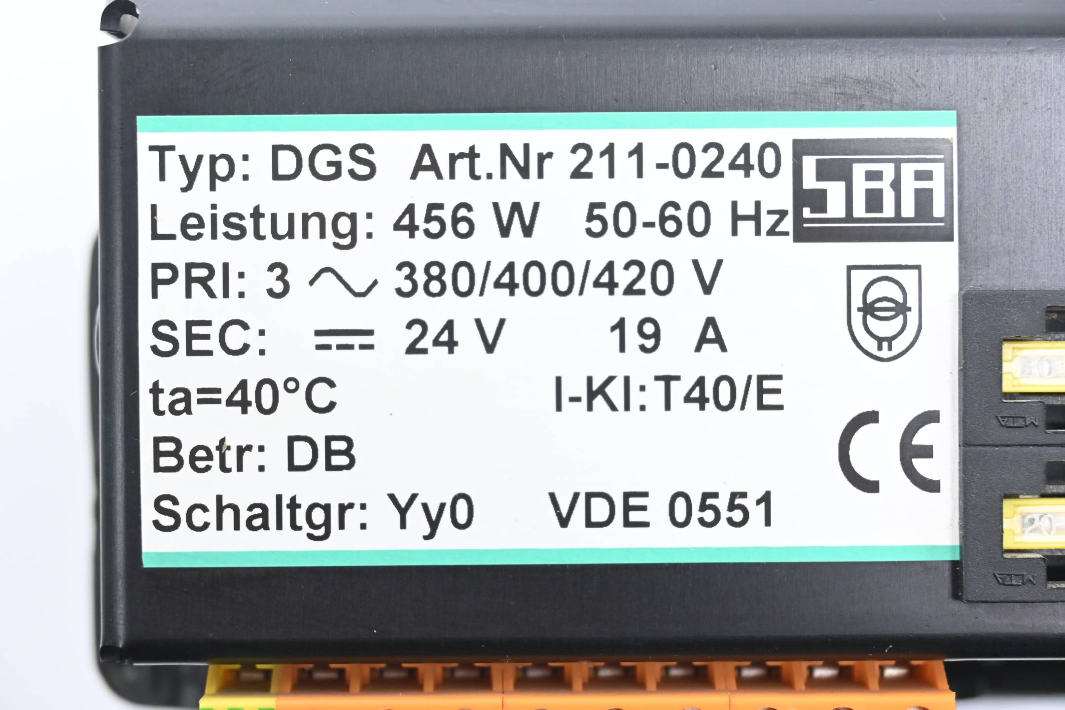 SBA Gleichstromversorgung DGS 211-0240