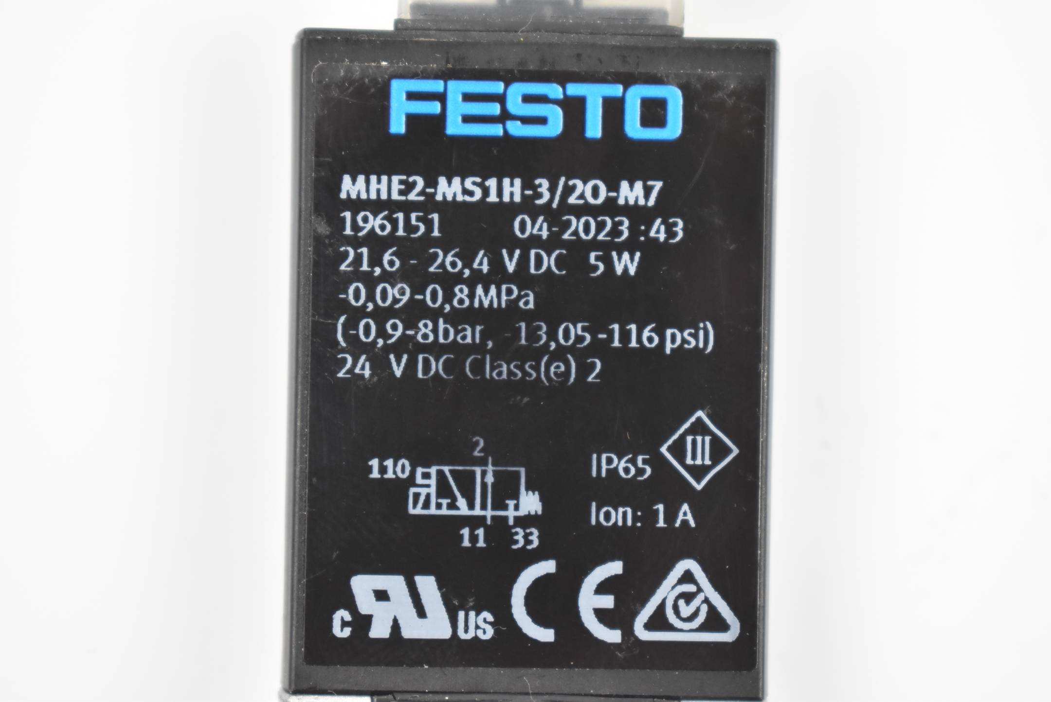Festo Magnetventil MHE2-MS1H-3/2O-M7 ( 196151 )