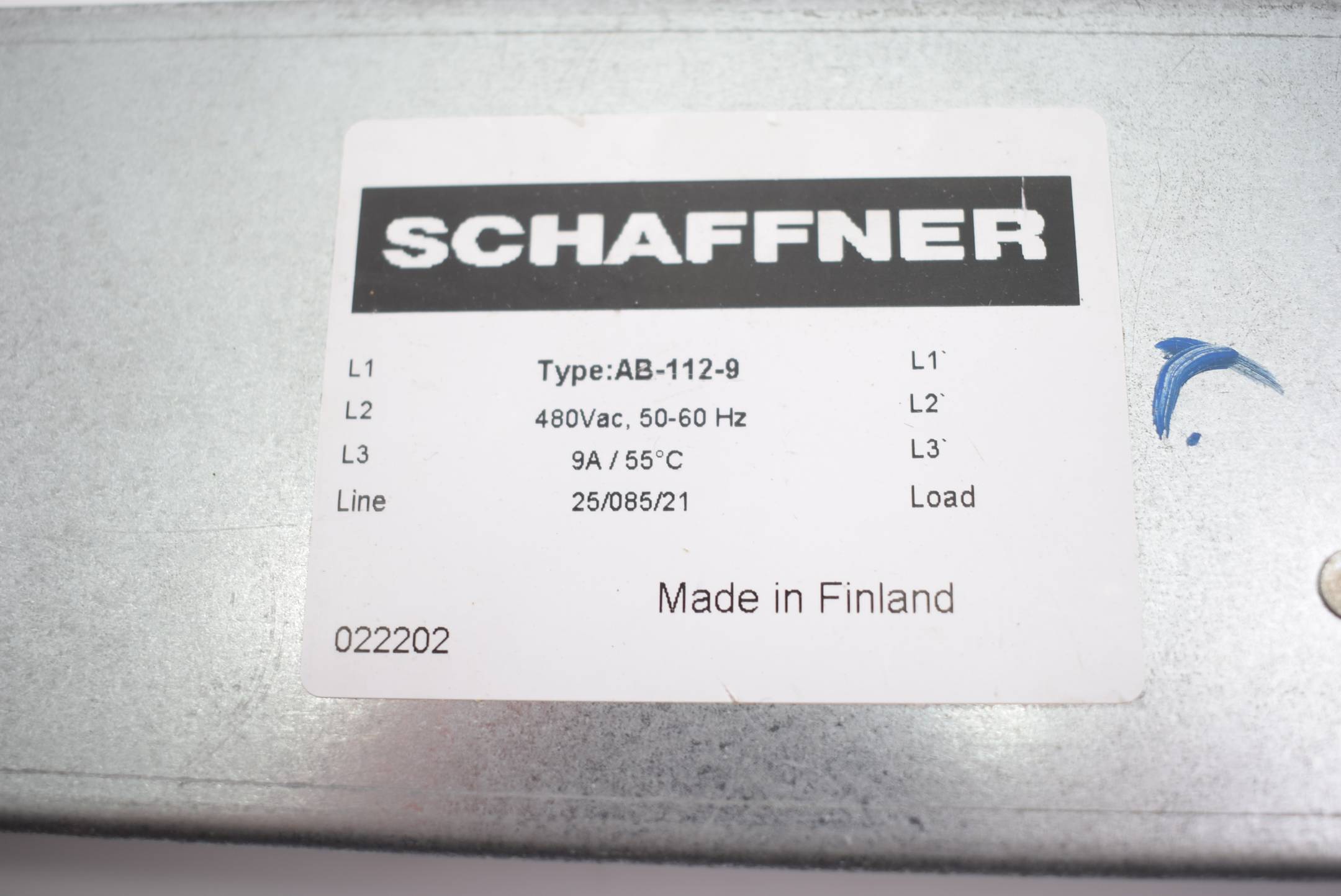 ABB Schaffner Netzfilter AB-112-9 