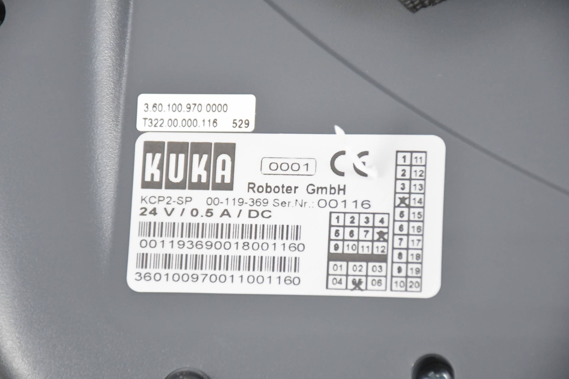 Kuka Control Panel KCP2-SP 00-119-369