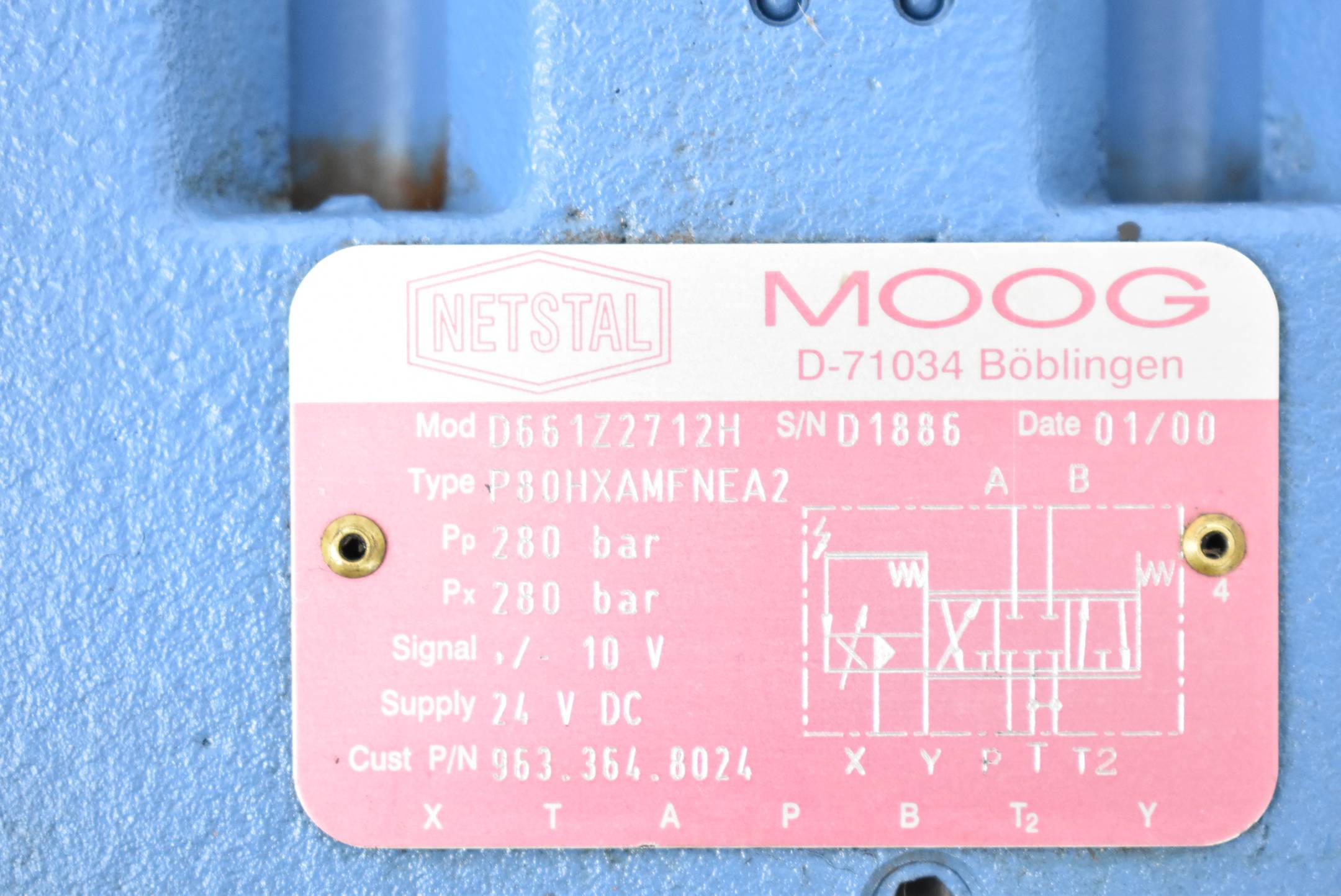 Moog Hydraulisches Servoventil D661Z2712H 
