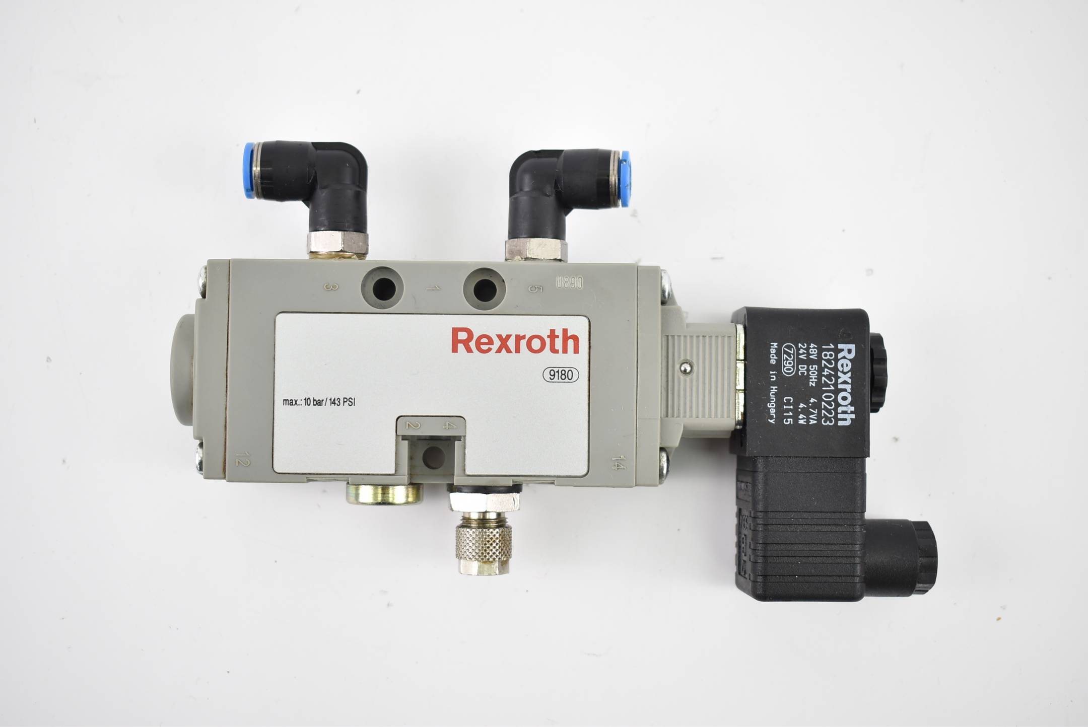 Rexroth Magnetventil 9180 + Rexroth 1824210223