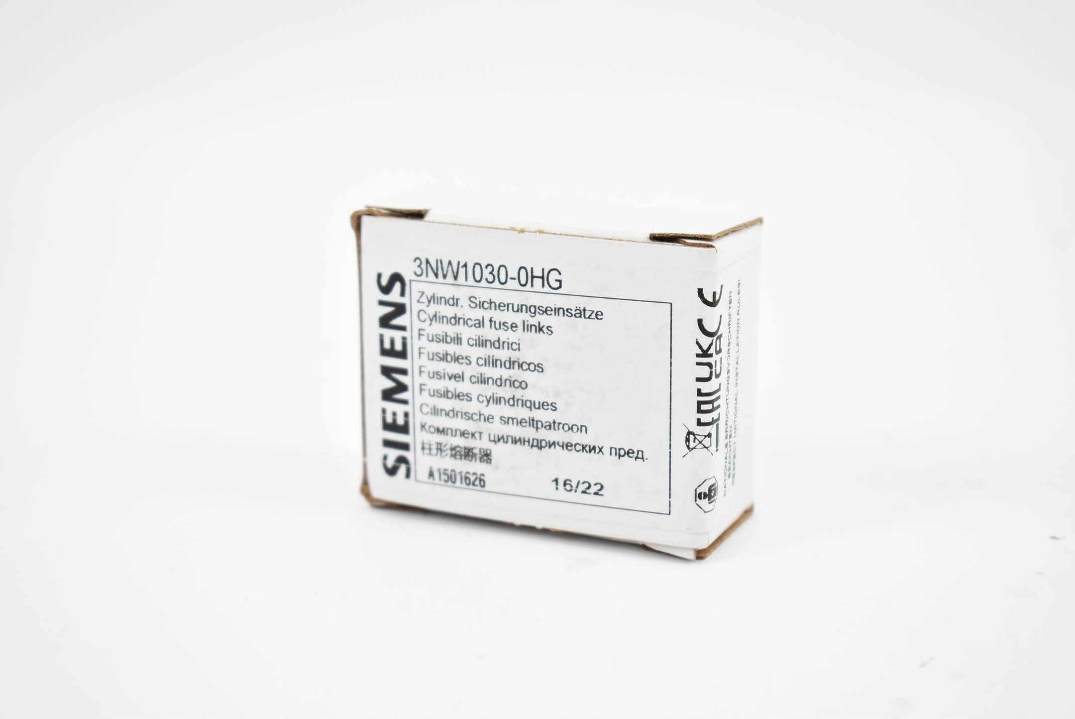 Siemens Sentron Zylindersicherungseinsatz 3NW1030-0HG ( 3NW 1030-0HG ) 10er Pack