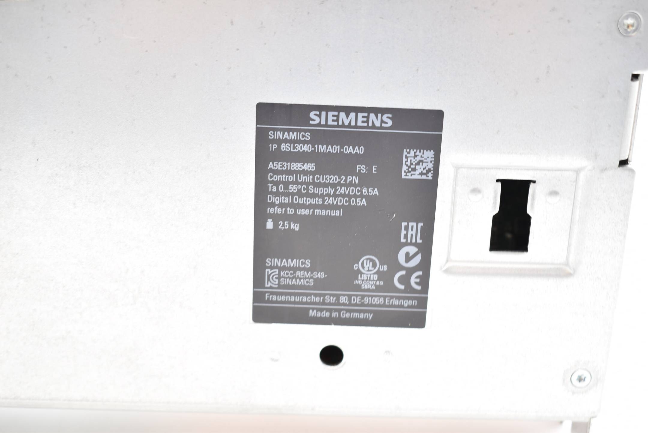 Siemens sinamics CU320-2 PN 6SL3040-1MA01-0AA0 ( 6SL3 040-1MA01-0AA0 ) FS.E