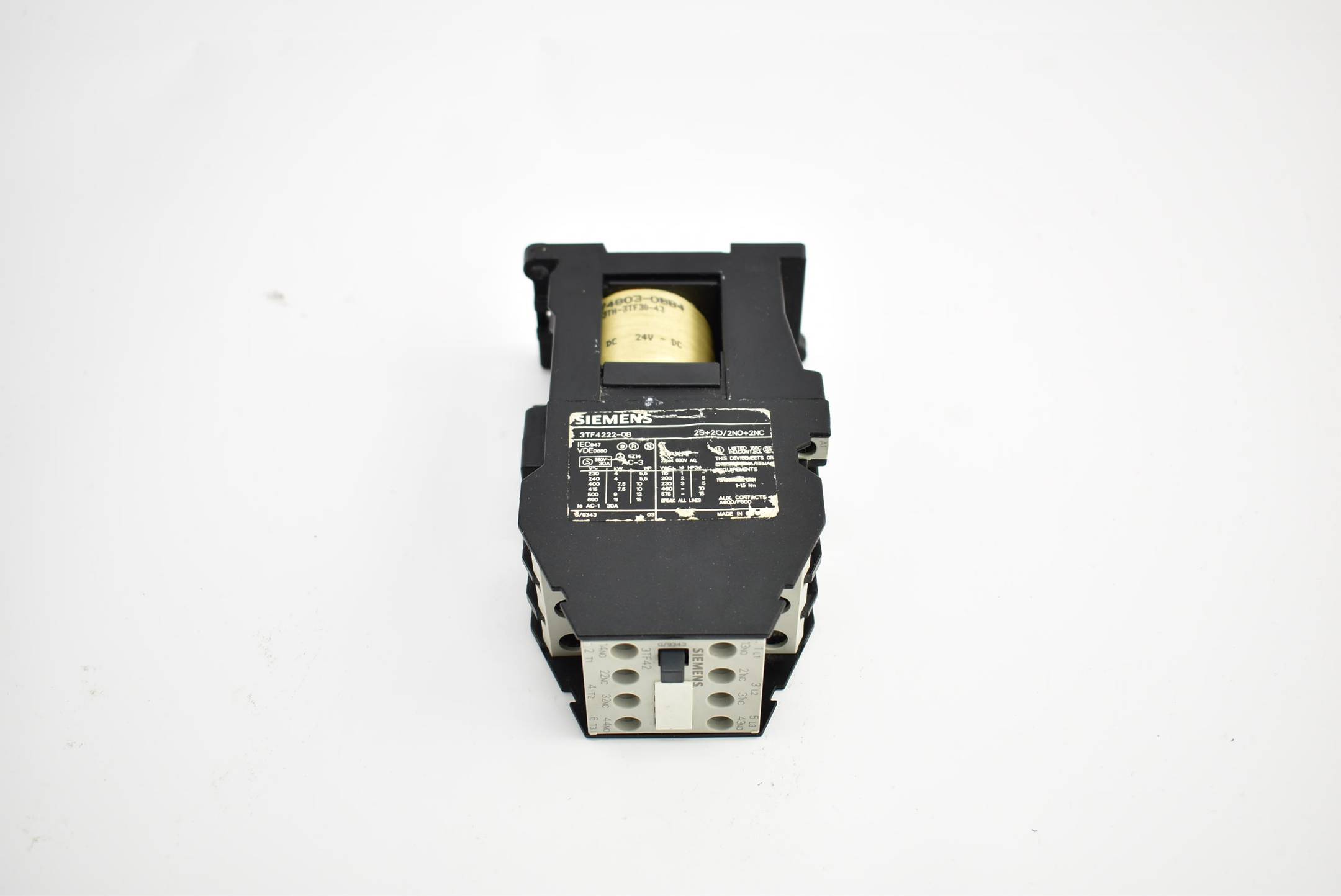 Siemens Schütz 24V Spulenspannung Contactor 3TF4222-0B