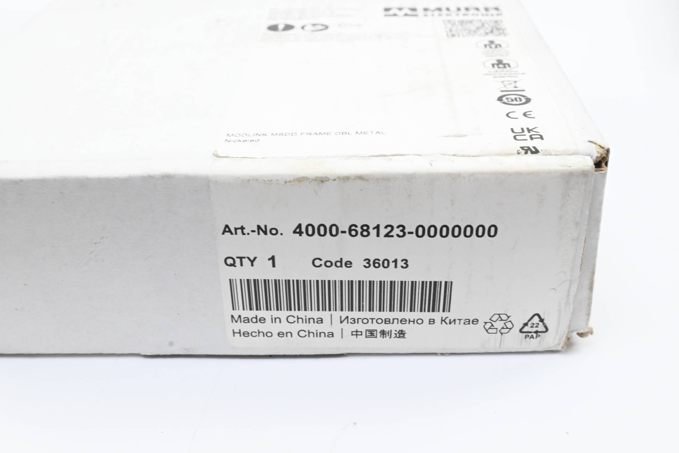 Murr Elektronik Modlink MSDD Einbaurahmen 2-fach Metall ( 4000-68123-0000000 )