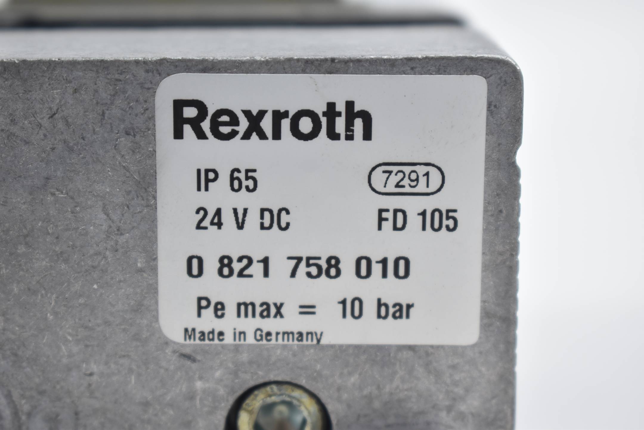 Rexroth Ventilinsel 0 821 758 010 ( 0821758010 ) 10 bar