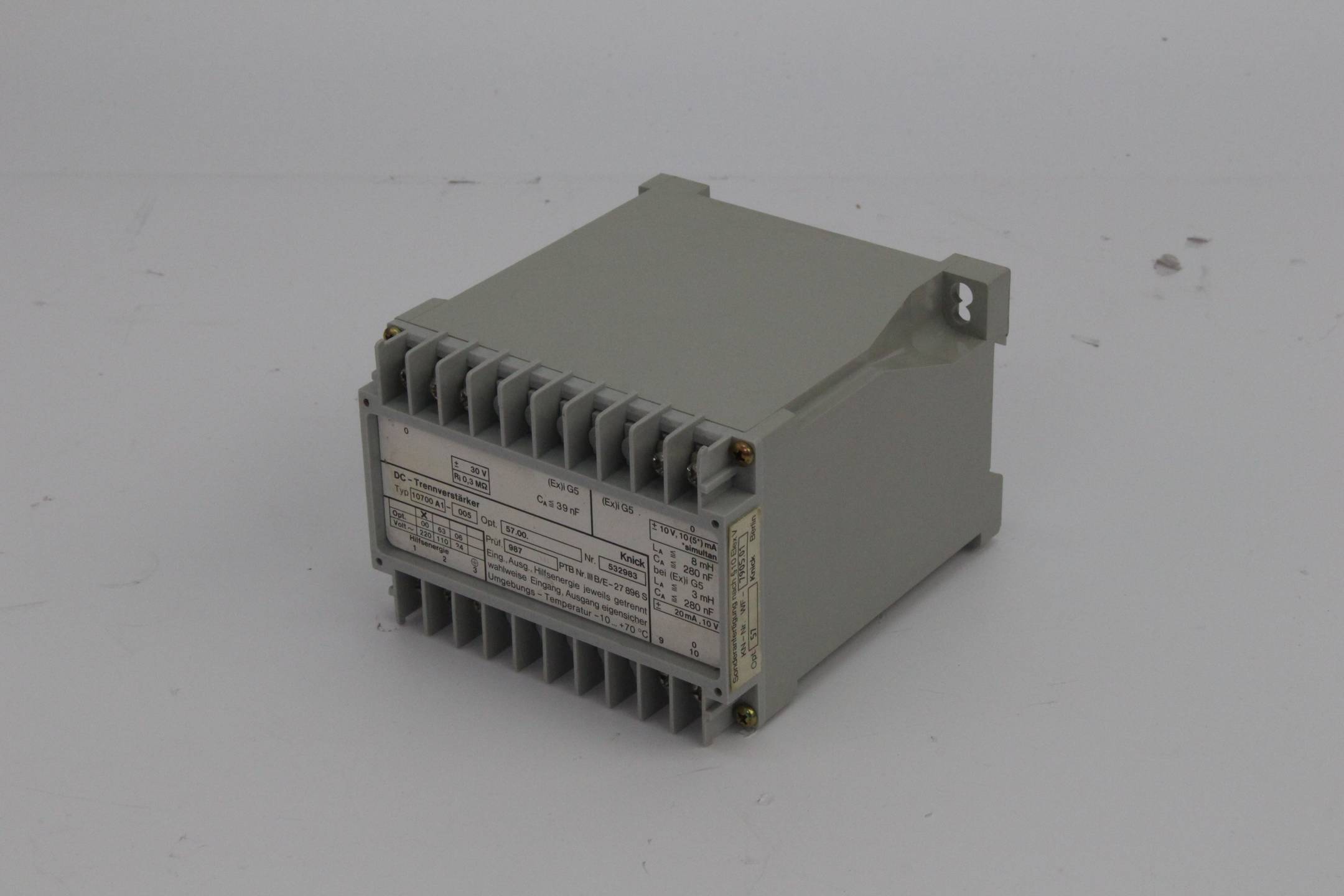Knick DC-Trennverstärker 10700 A1-005 ( 10700A1005 )