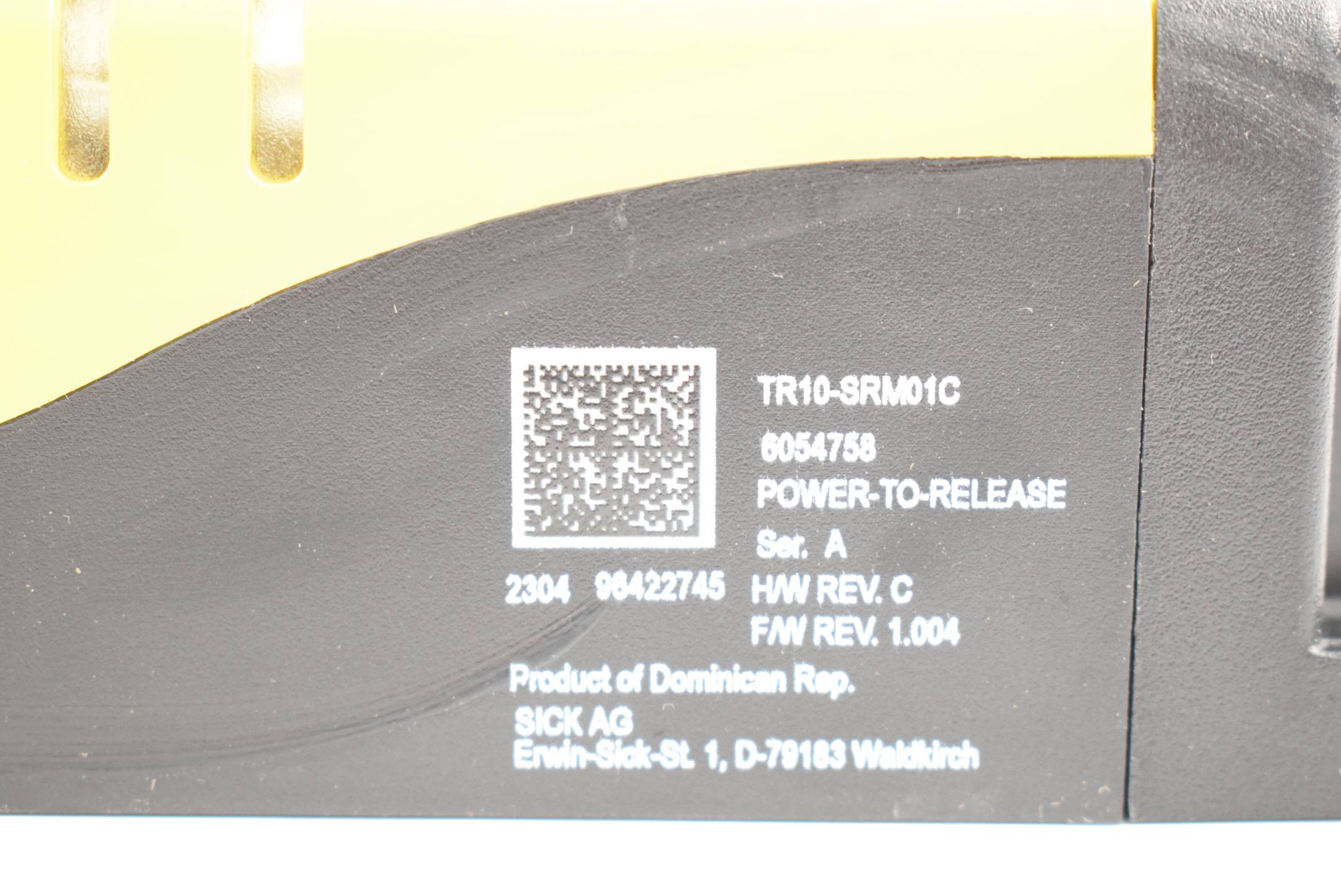 Sick Sicherheitsschalter TR10 Lock 1690N ≥ 2 mm/s TR10-SRM01C ( 6054758 )