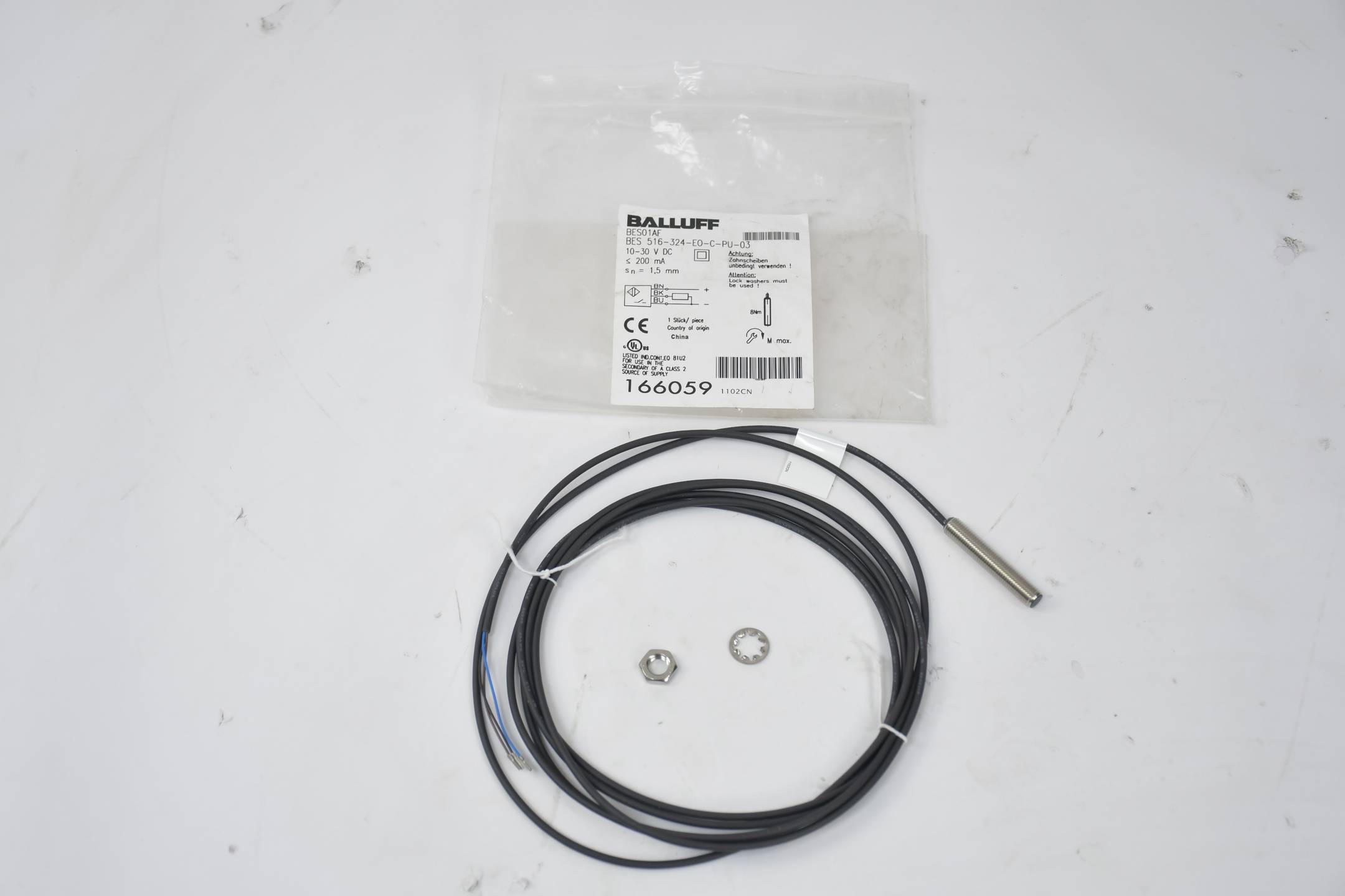 Balluff Induktiver Sensor BES01AF BES 516-324-E0-C-PU-03