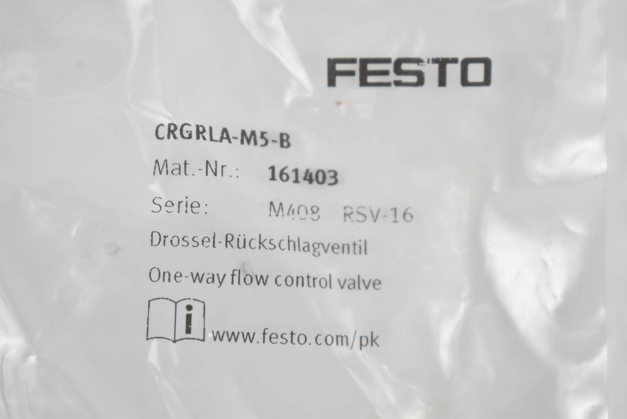 Festo Drossel-Rückschlagventil CRGRLA-M5-B ( 161403 )
