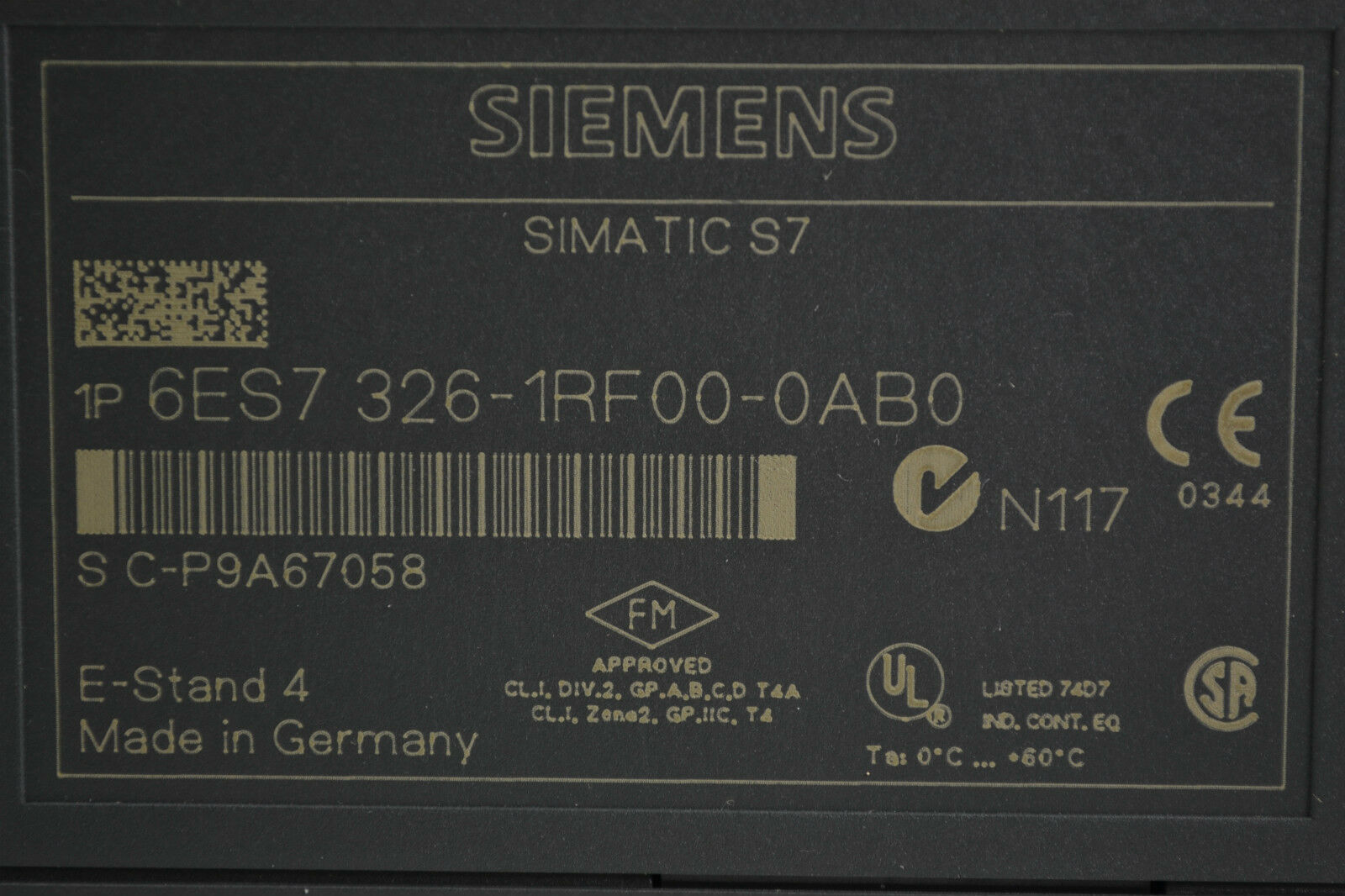 Siemens simatic S7 SM 326 6ES7 326-1RF00-0AB0 ( 6ES7326-1RF00-0AB0 ) 