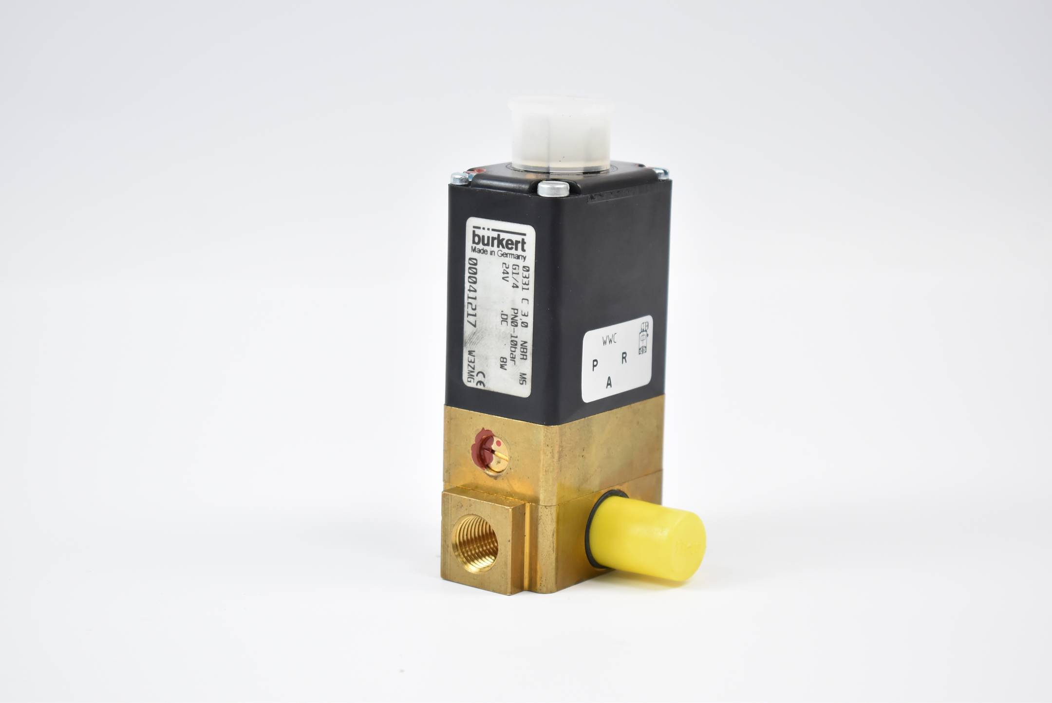 Bürkert Magnetventil 0331 C 3,0 NBR M5 G1/4 0-10bar 24V 00041217