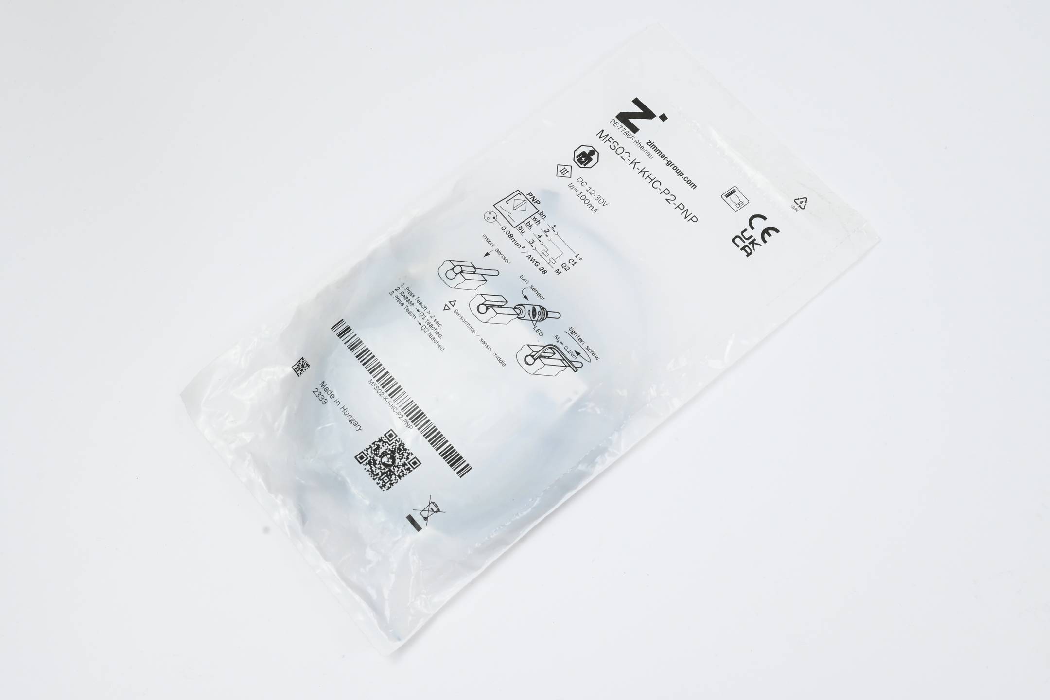 Zimmer Group Magnetfeldsensor MFS02-K-KHC-P2-PNP