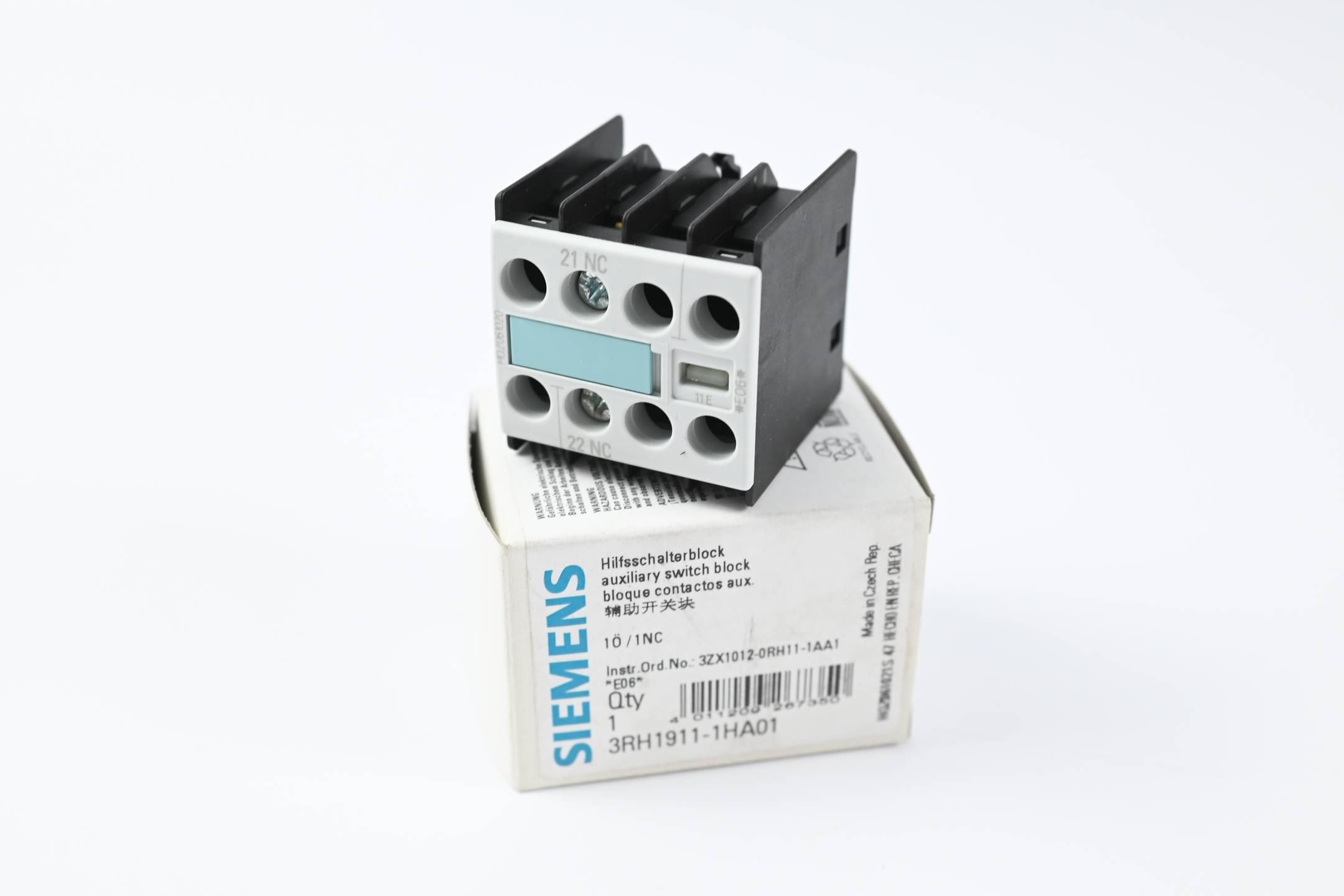 Siemens Hilfsschalterblock 3RH1911-1HA01 ( 3RH1 911-1HA01 ) 