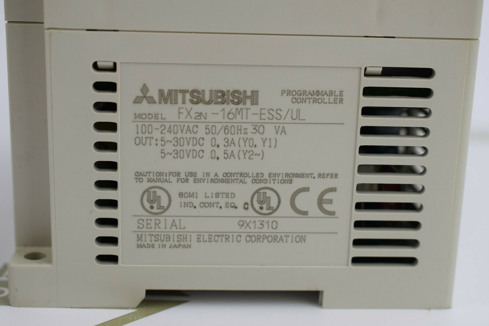 Mitsubishi Electric Programmable Controller FX2N-16MT-ESS/UL 