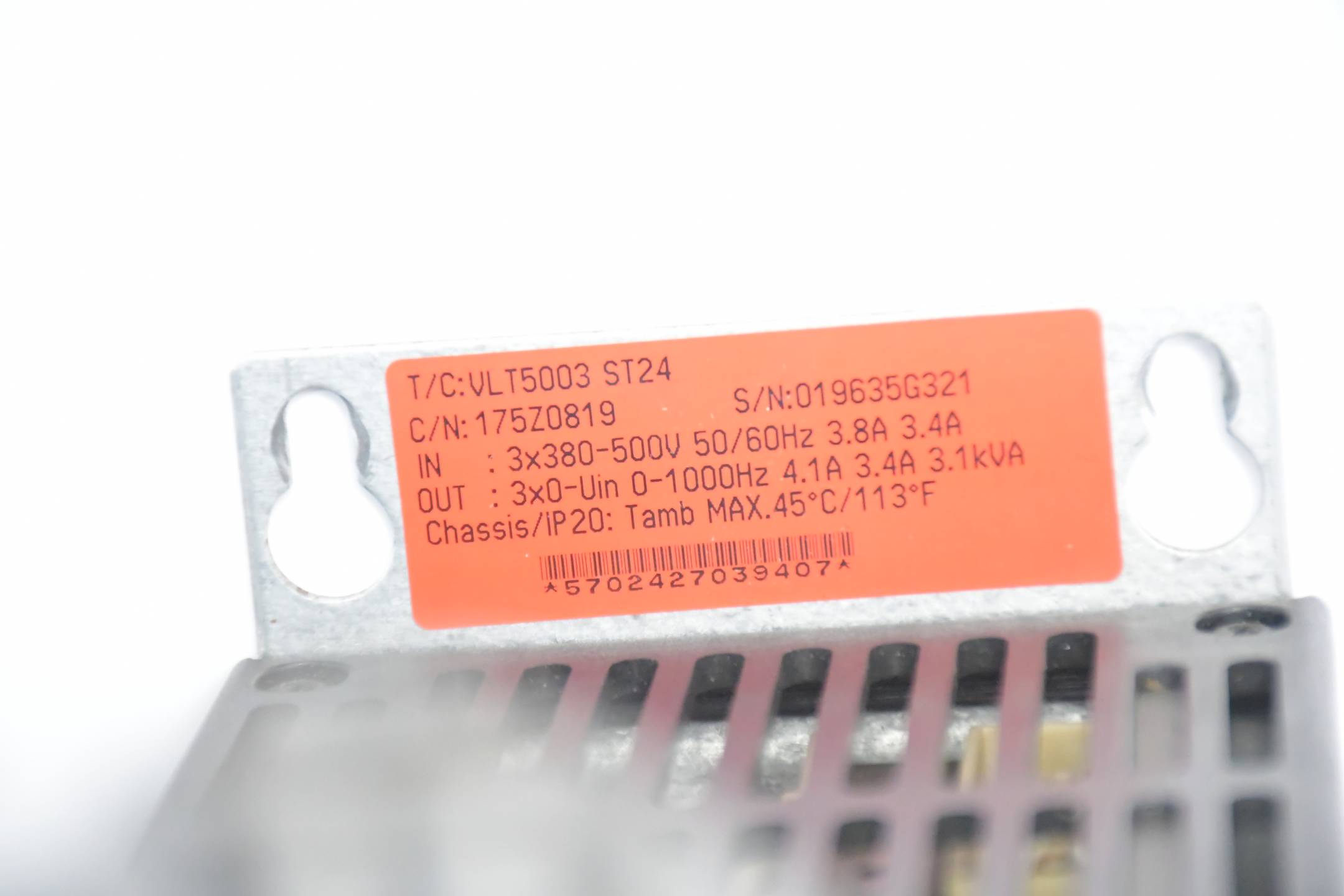Danfoss VLT 5000 Frequenzumrichter VLT5003ST24 ( 175Z0819 ) inkl. 175N0131