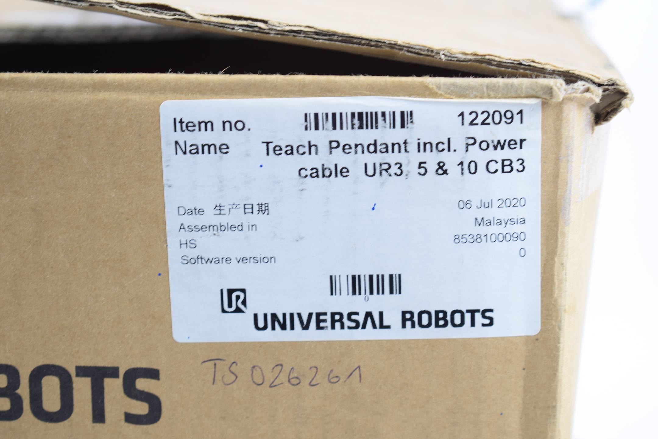 Universal Robots Teach pendant incl. Power cable UR3 UR5 UR10 CB3 ( 122091 )