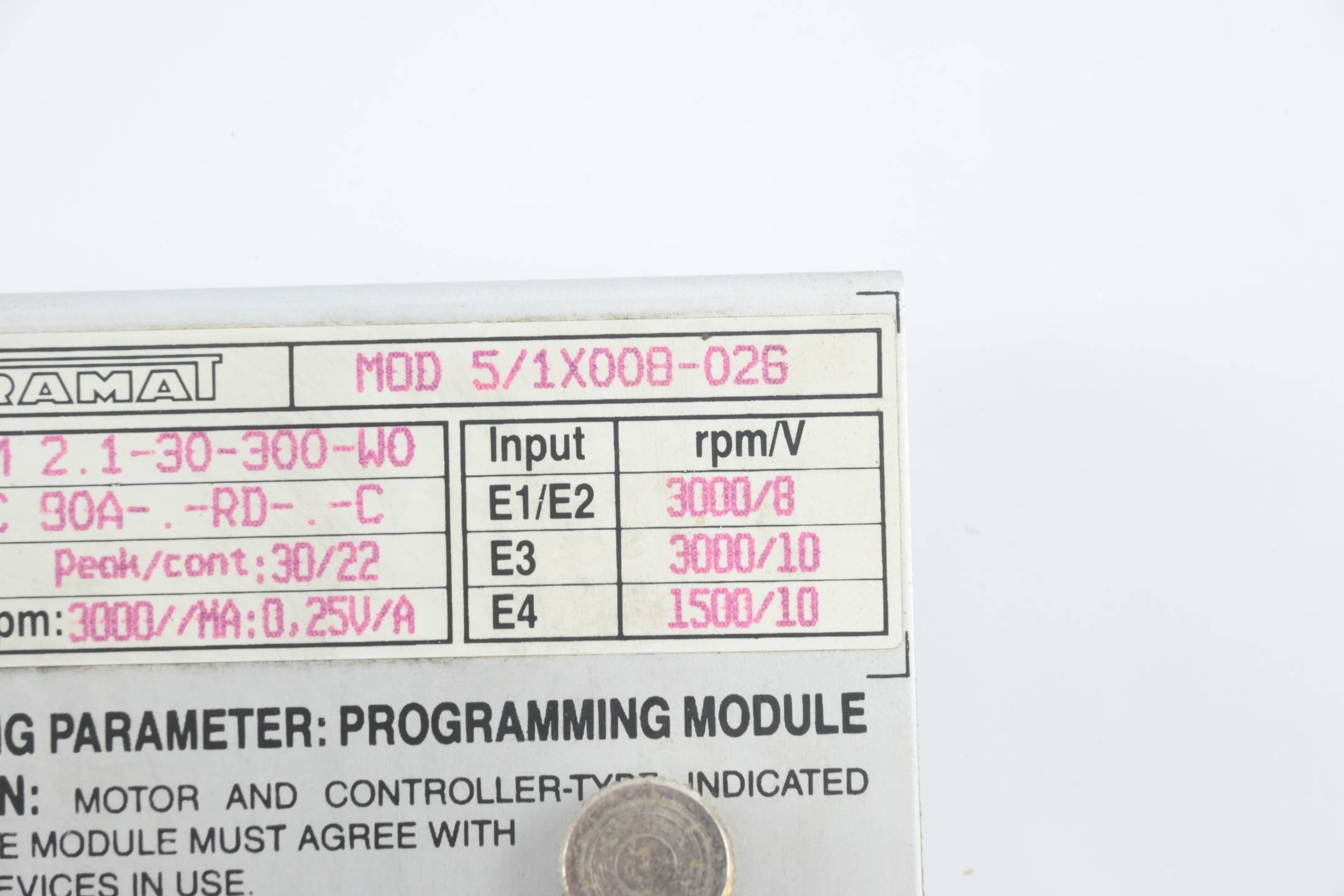 Indramat Programming Module MOD 5/1X008-026 ( MOD5/1X008-026 )