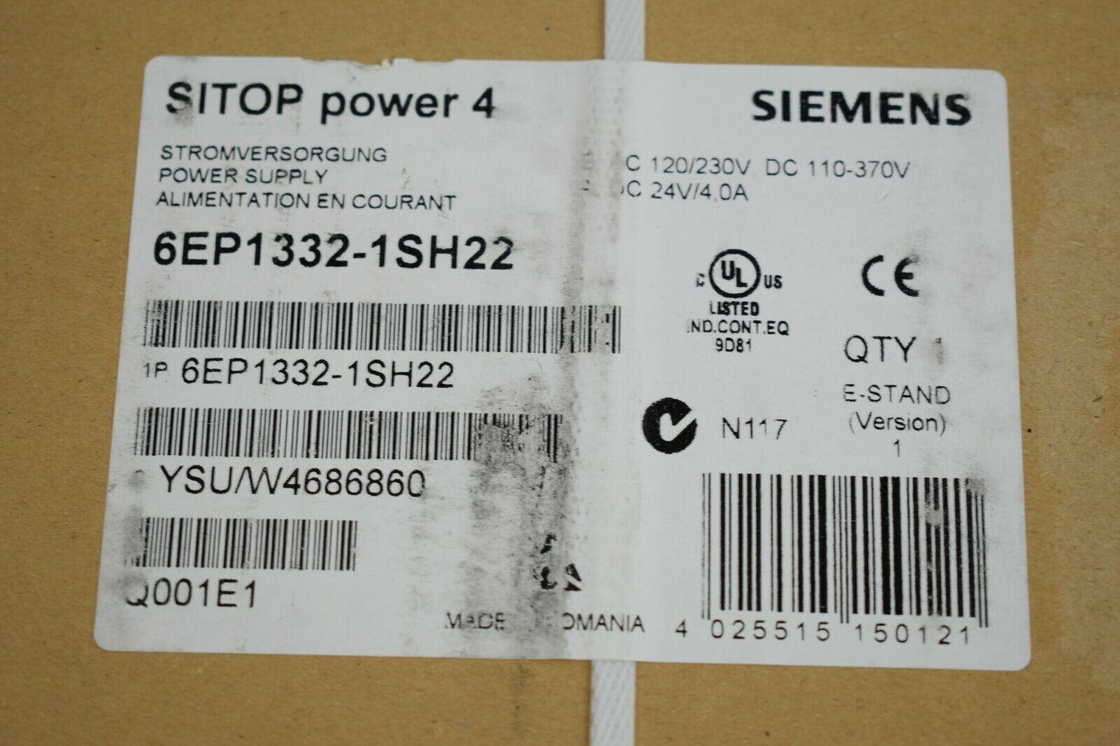 Siemens SITOP power 4 6EP1332-1SH22 ( 6EP1 332-1SH22 )