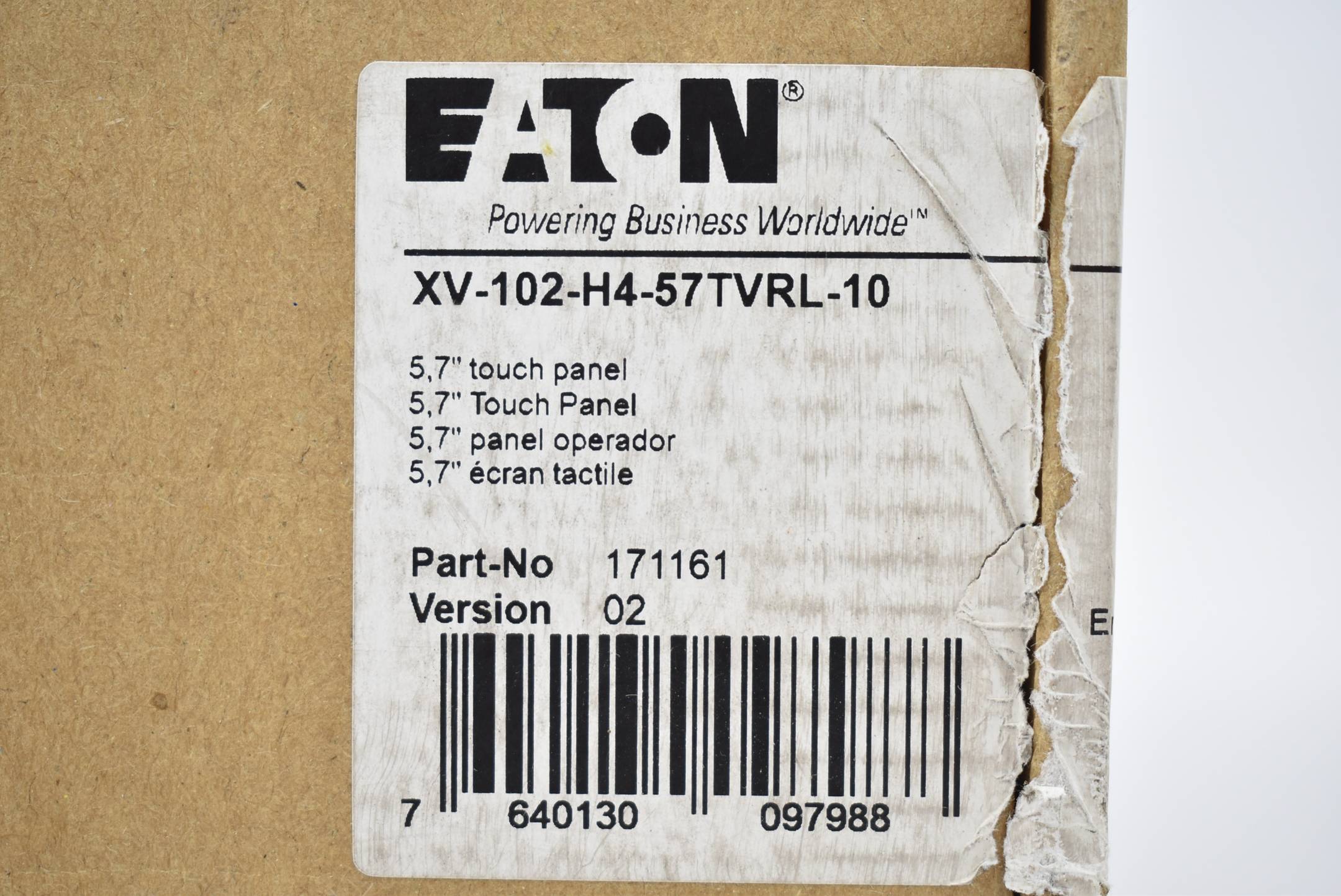 Eaton Touch Panel 5,7" XV-102-H4-57TVRL-10 ( 171161 ) Version 02