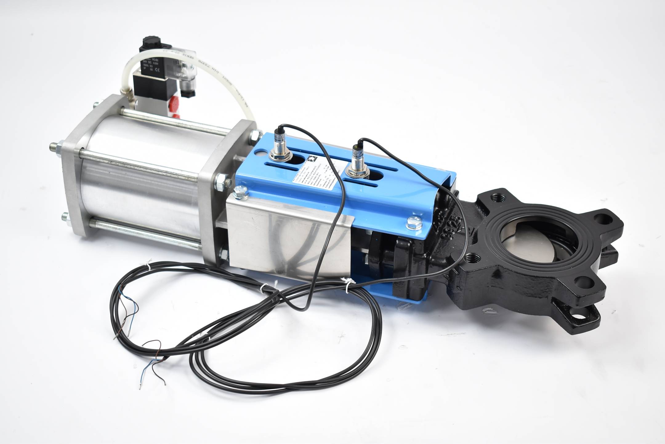 Watergates Absprerrschieber WGE-GG-EPDM-065/PD WGS-LS-IB-02 + WGS-PV-PD-24DC/N
