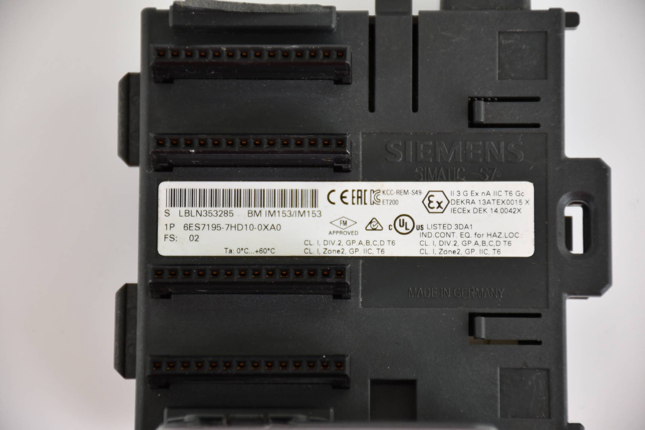 Siemens simatic S7 6ES7 195-7HD10-0XA0 ( 6ES7195-7HD10-0XA0 )