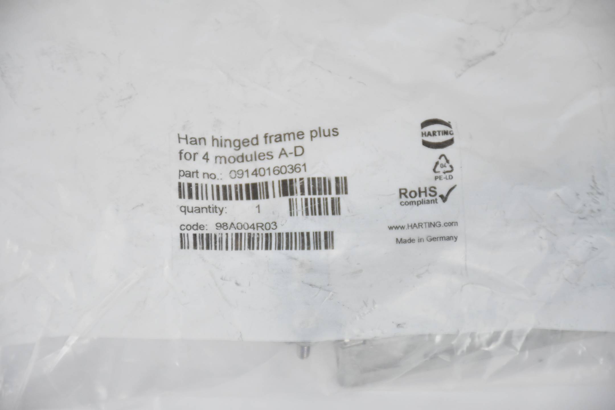Harting Han hinged frame plus 09140160361