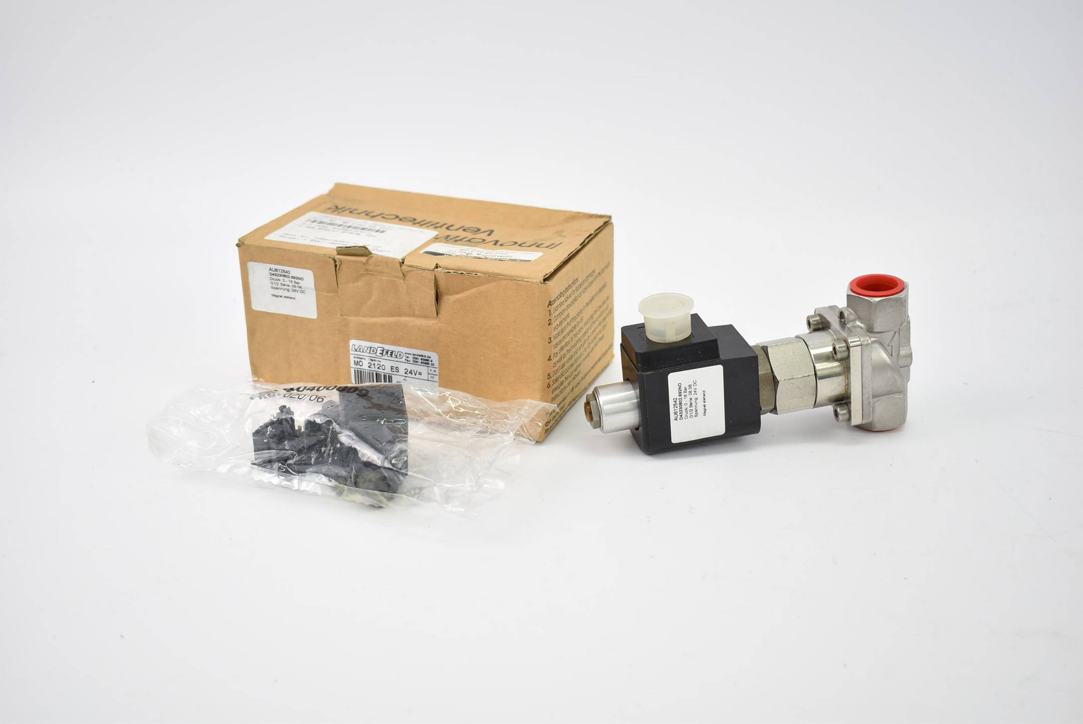 Landefeld 2/2 Wege-Magnetventil 0-16 bar MO-2120-ES-24V