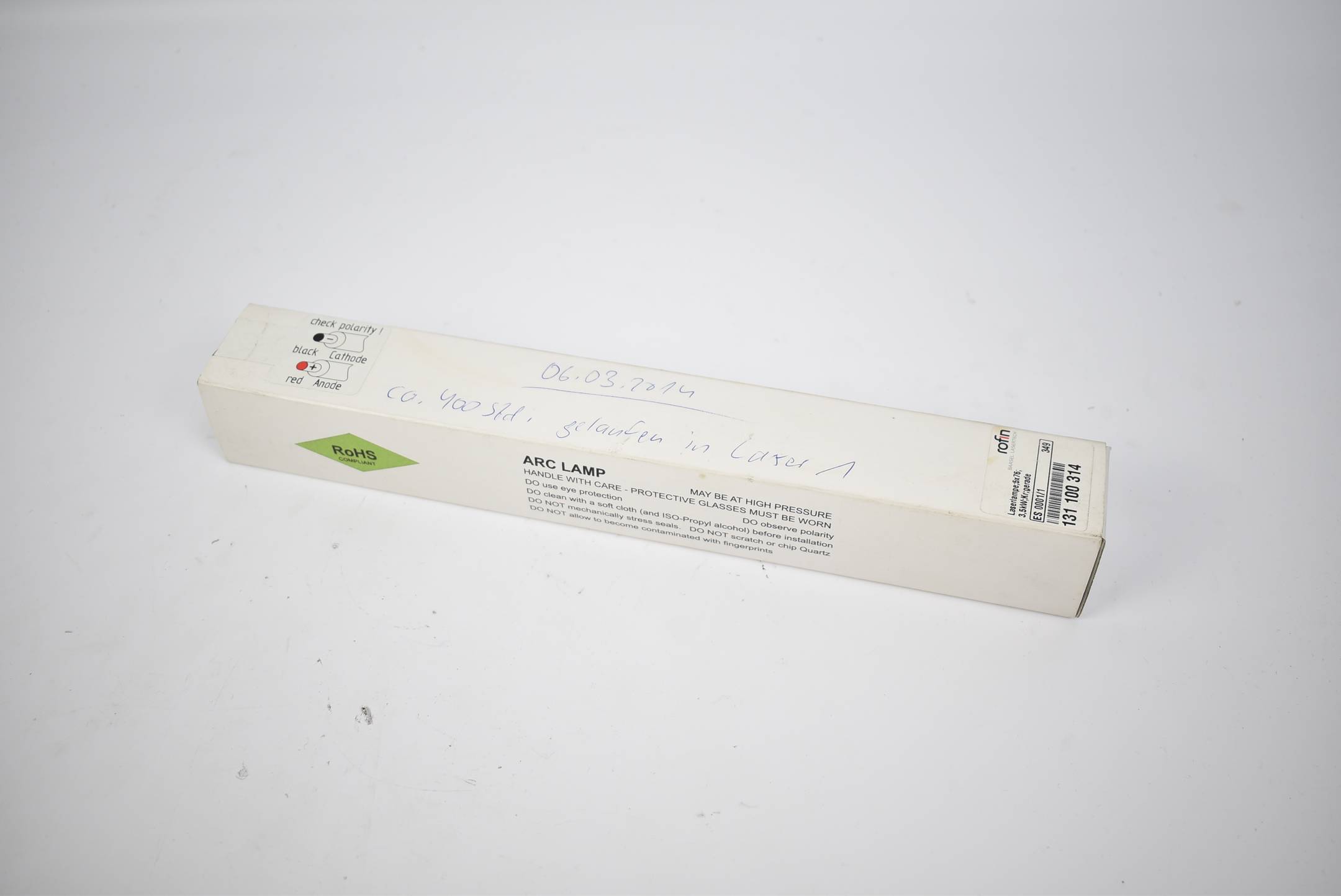 Rofin Laserlampe 5x76 3,5kW gerade ES 0001/1 ( 131100314 )