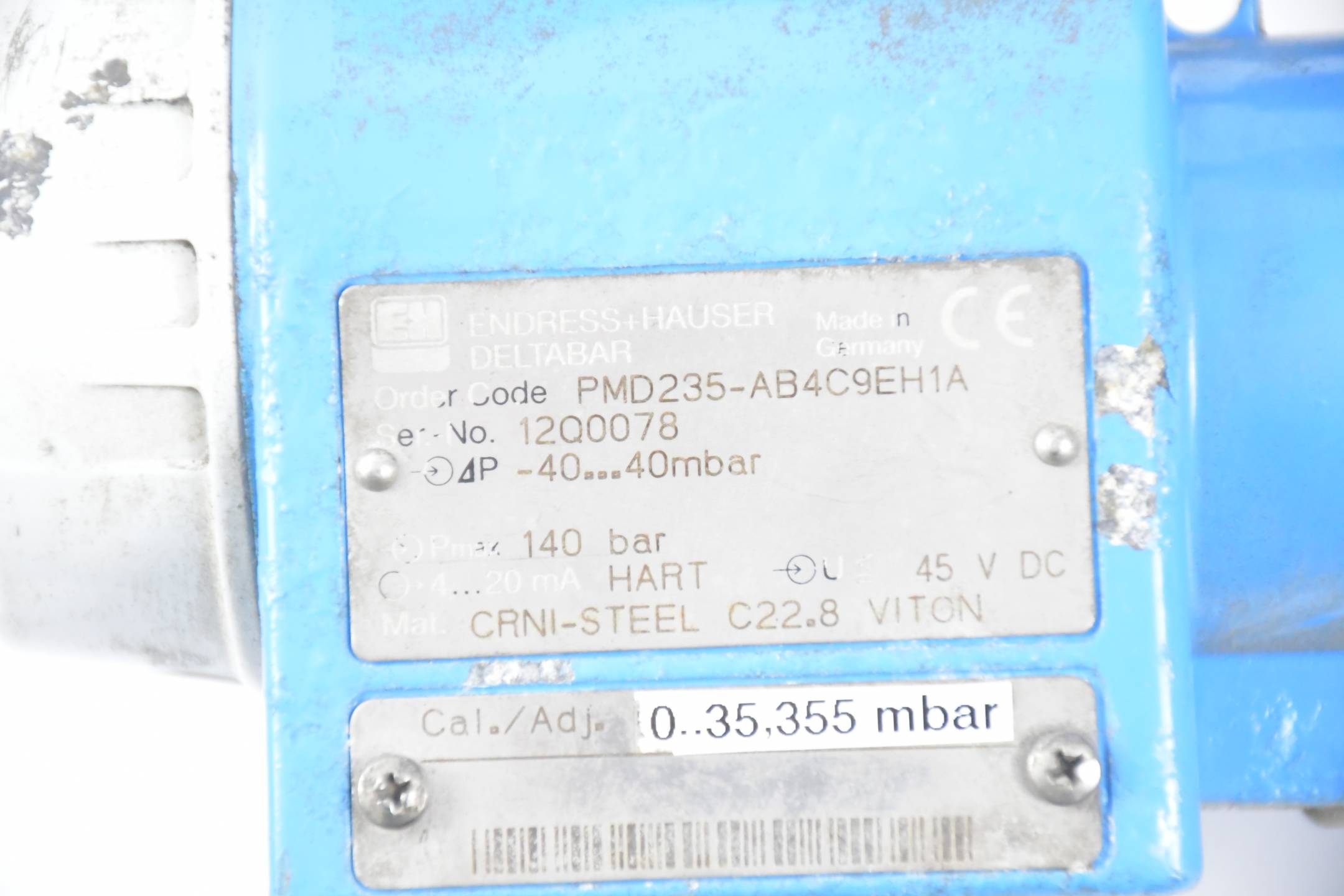 Endress+Hauser Digitaler Differenzdruckmessumformer Deltabar S PMD235-AB4C9EH1A