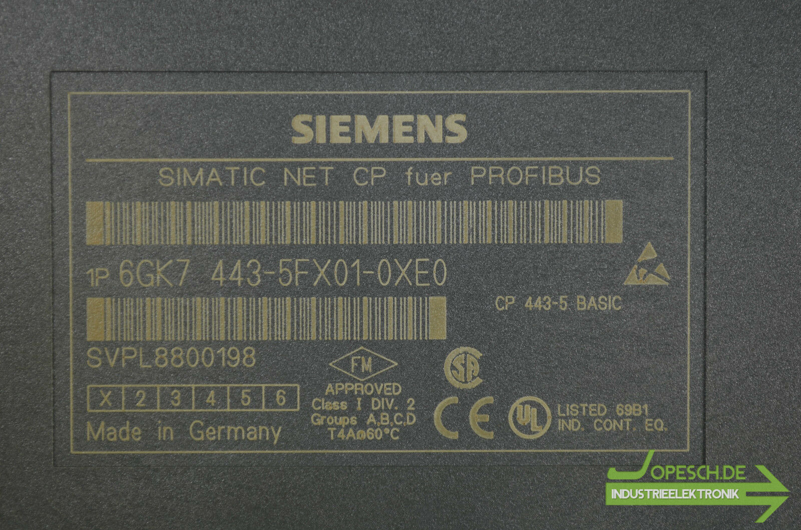 Siemens simatic S7 CP 443-5 6GK7 443-5FX01-0XE0 ( 6GK7443-5FX01-0XE0 ) E1