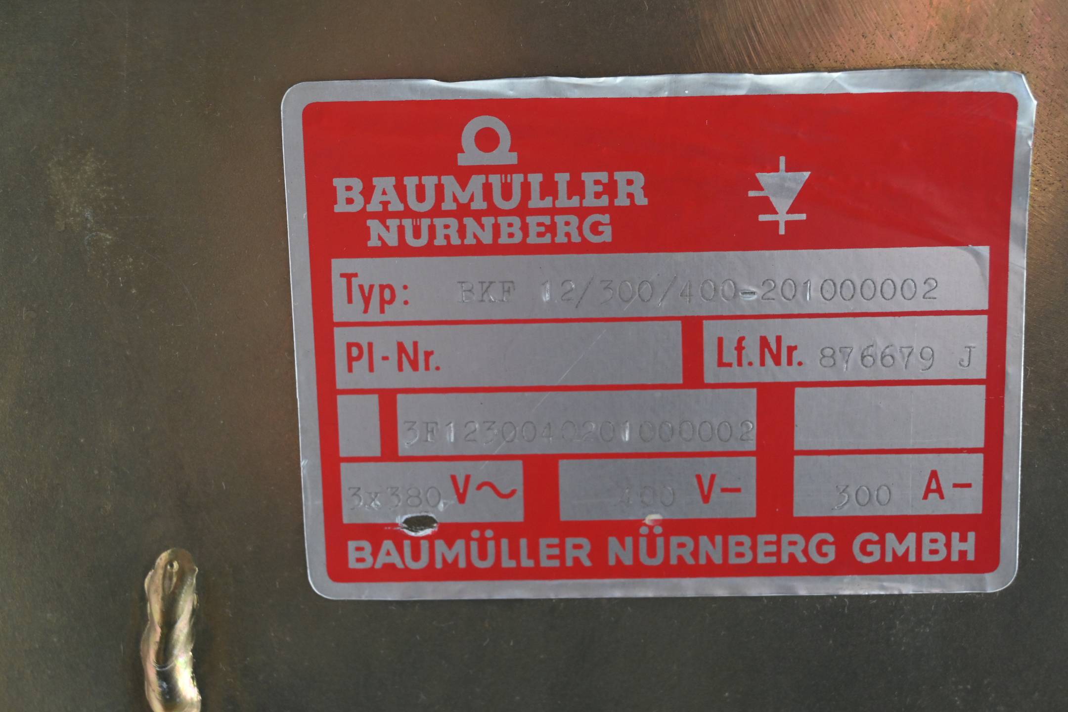 DEFEKT Baumüller Nürnberg Einbau-Stromrichtergerät BKF 12/300/400-201000002