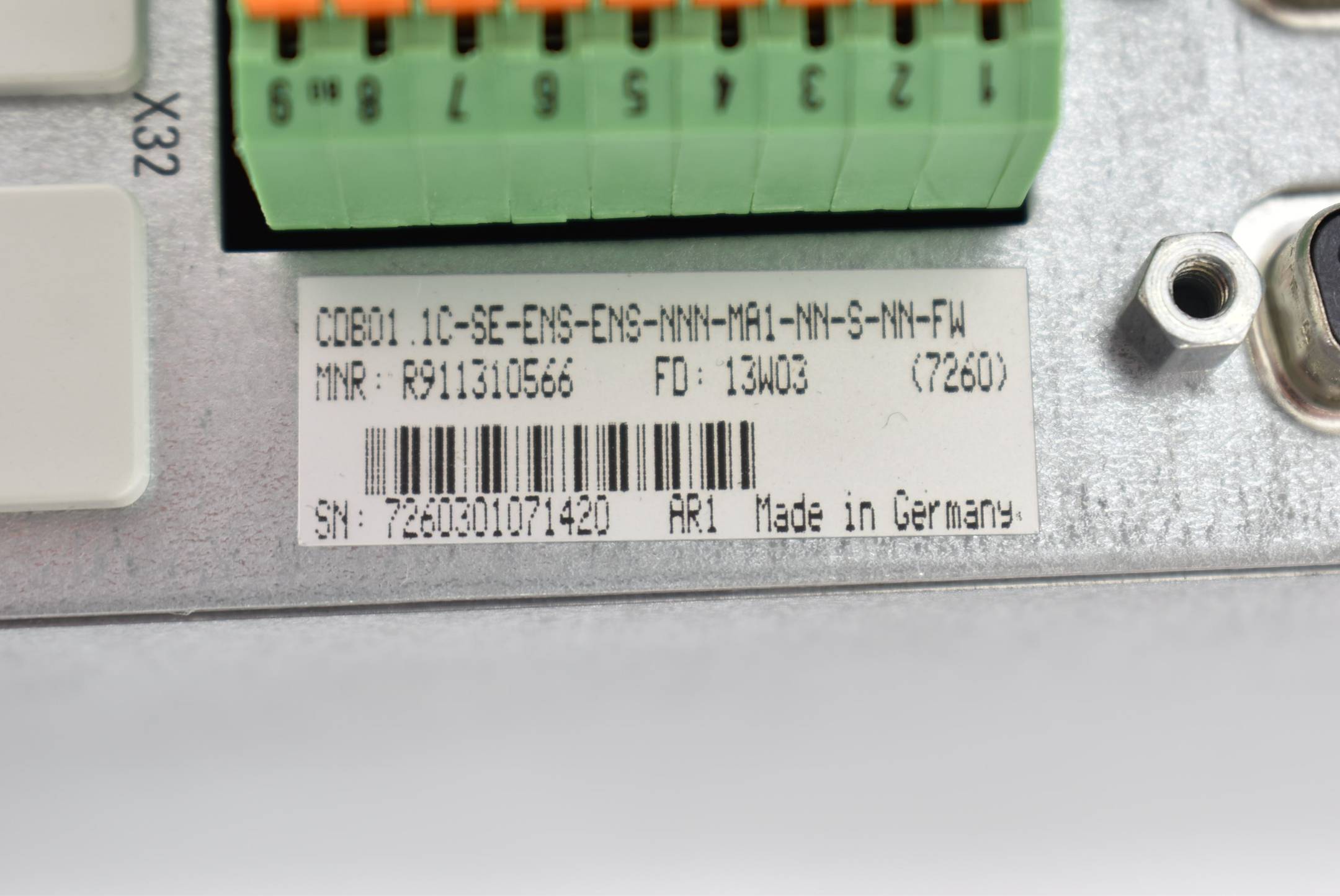 Bosch Rexroth HMD01.1N-W0020-A-07-NNNN inkl. R911310566 + R911305062