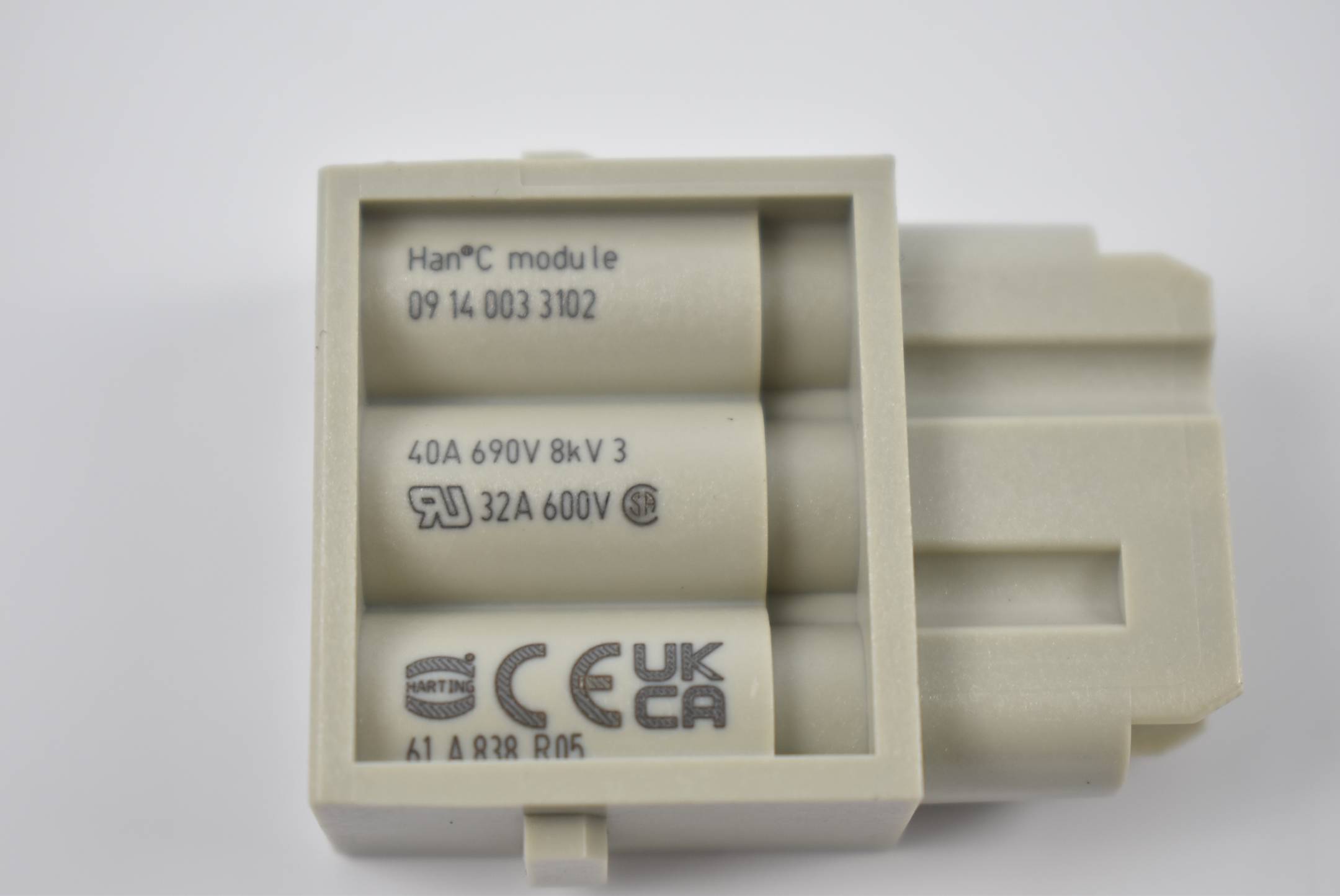 Harting Buchseneinsatz Han C-Modul09 14 003 3102 ( 09140033102 ) VE 2 Stück